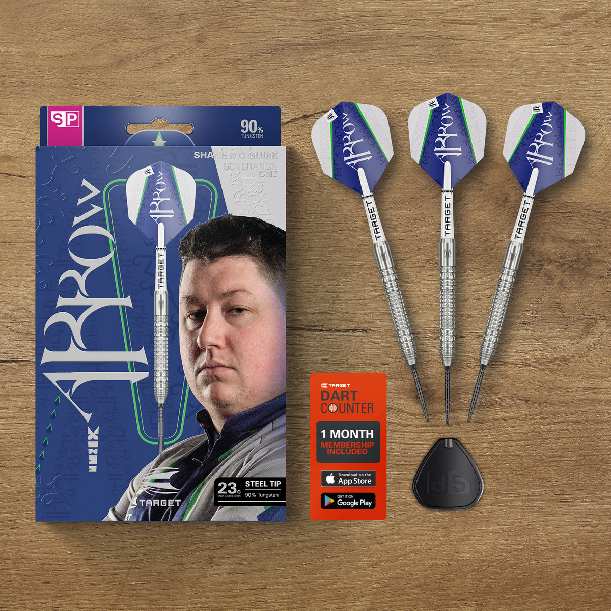 Shane McGuirk 90% Tungsten SP Steel Tip Darts by Target