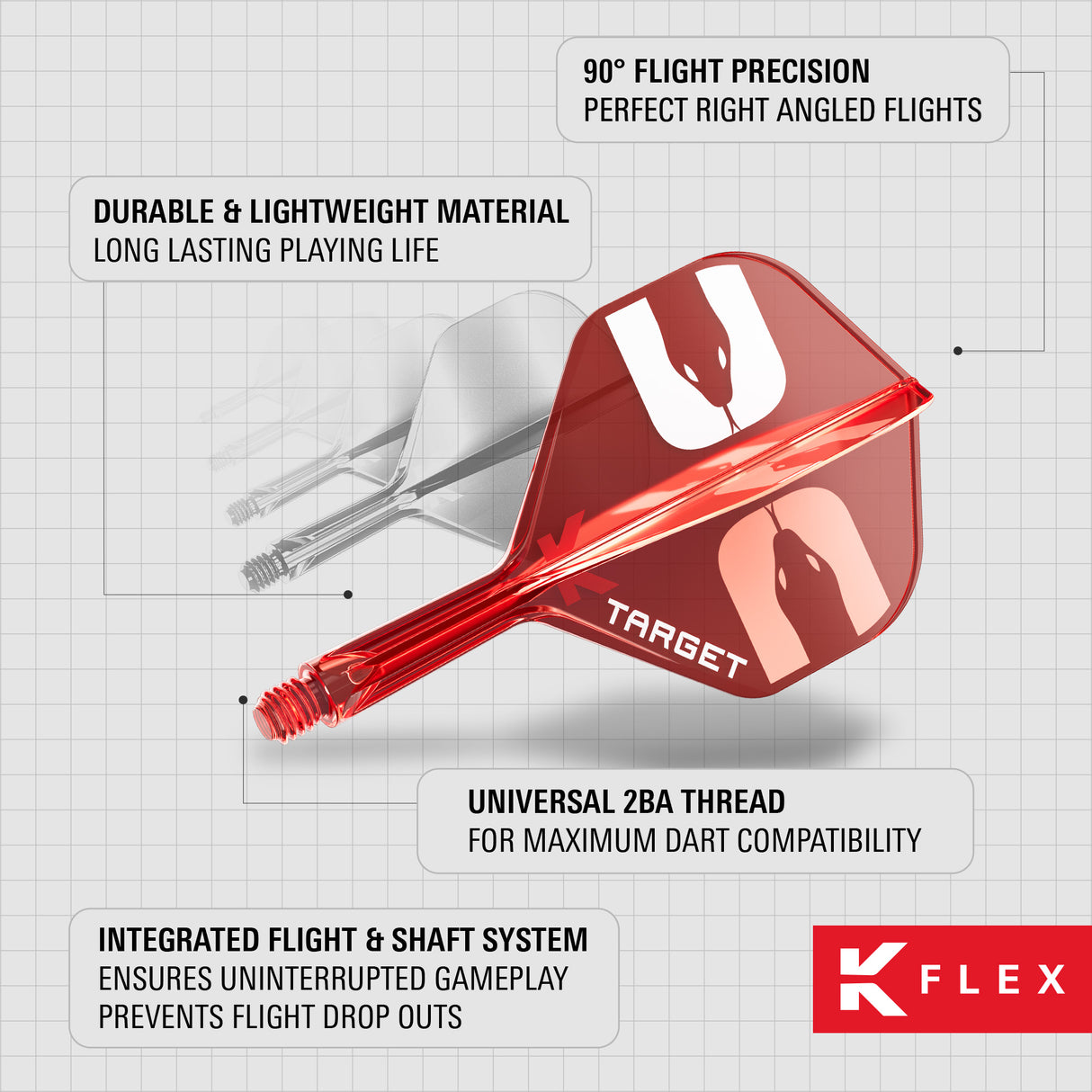 Target Nathan Aspinall No2 K-Flex Integrated Flights and Shafts