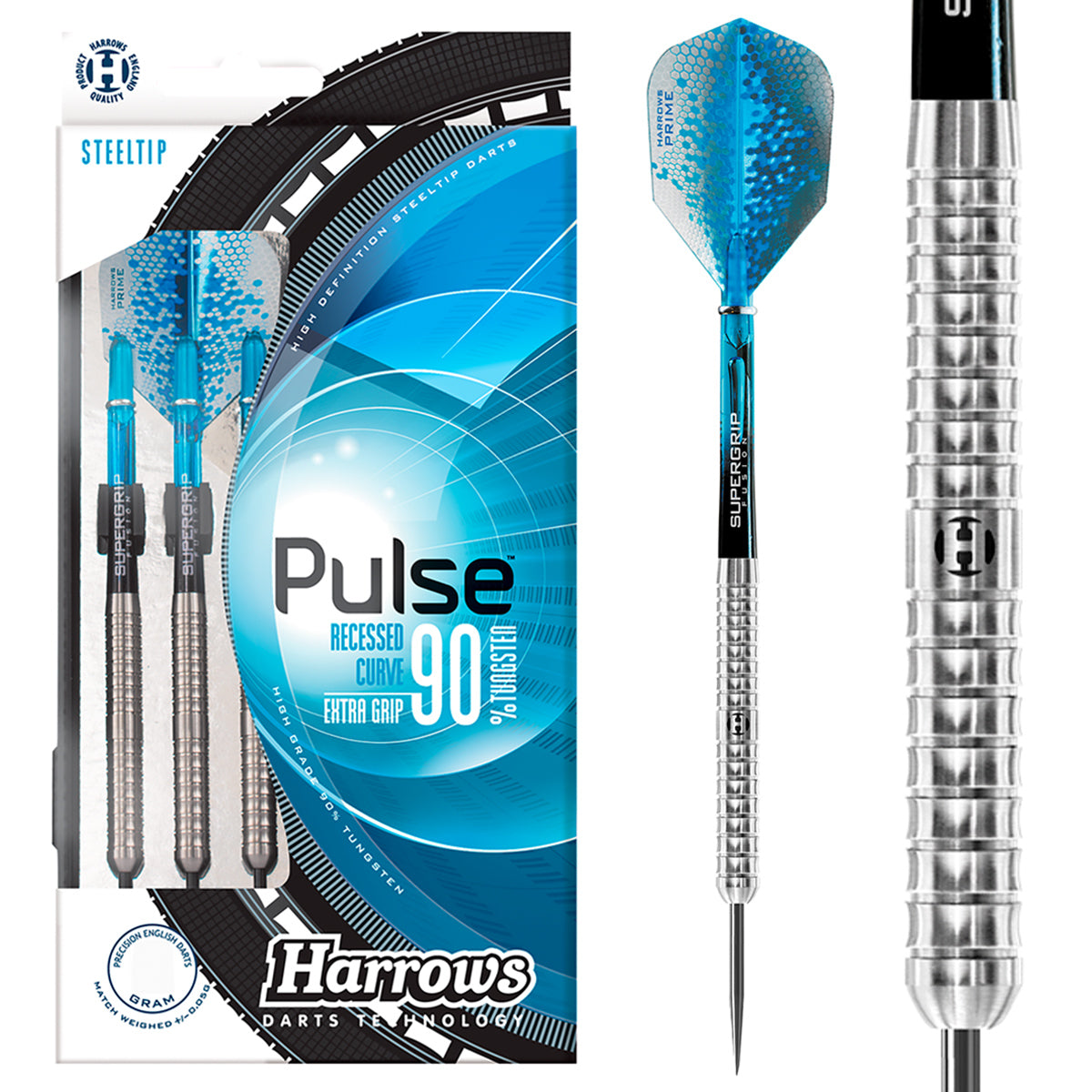 Harrows Pulse 90% Tungsten Steel Tip Darts
