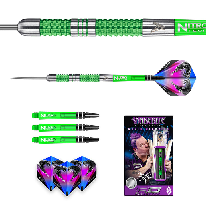 Peter Wright Mamba 90% Tungsten Steel Tip Darts by Red Dragon