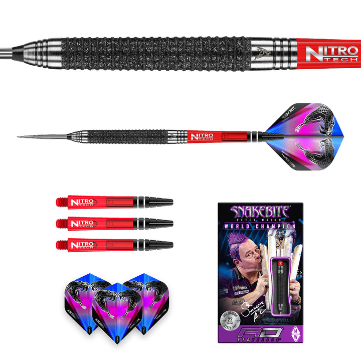 Peter Wright Melbourne Masters 90% Tungsten Steel Tip Darts by Red Dragon