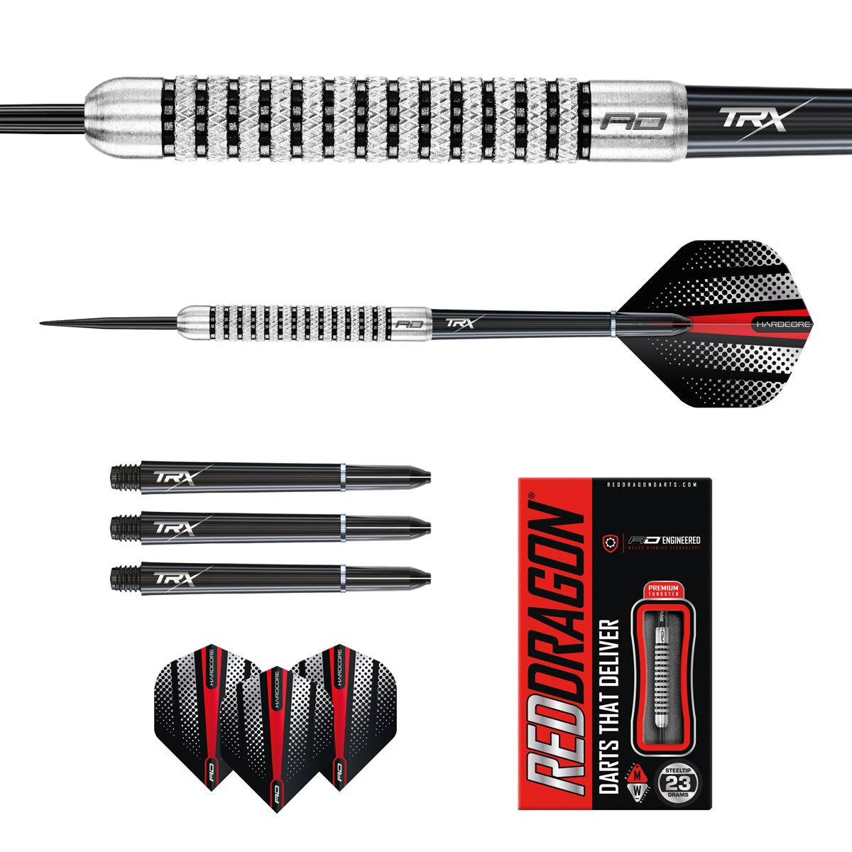 Fury 2 80% Tungsten Steel Tip Darts by Red Dragon