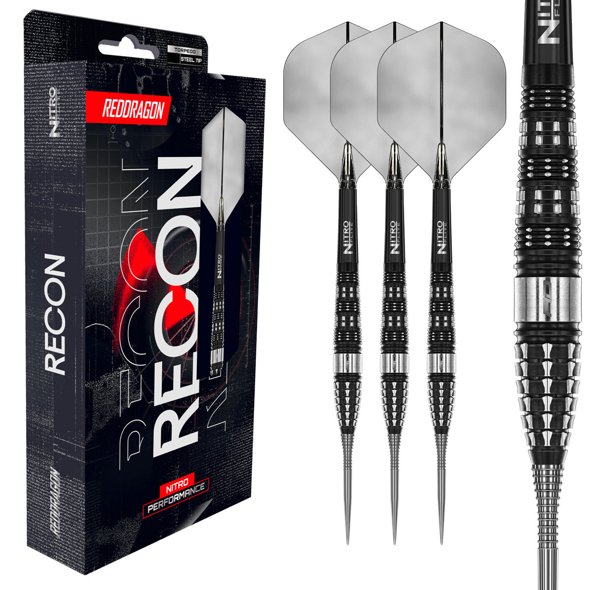 Red Dragon Recon Torpedo 90% Tungsten Steel Tip Darts