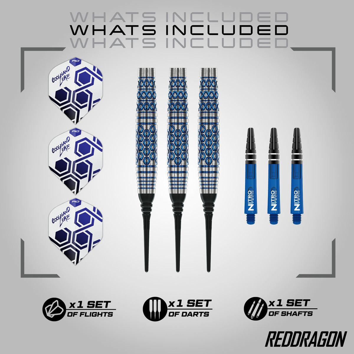 Red Dragon Luke Humphries TX5 90% Tungsten Soft Tip Darts