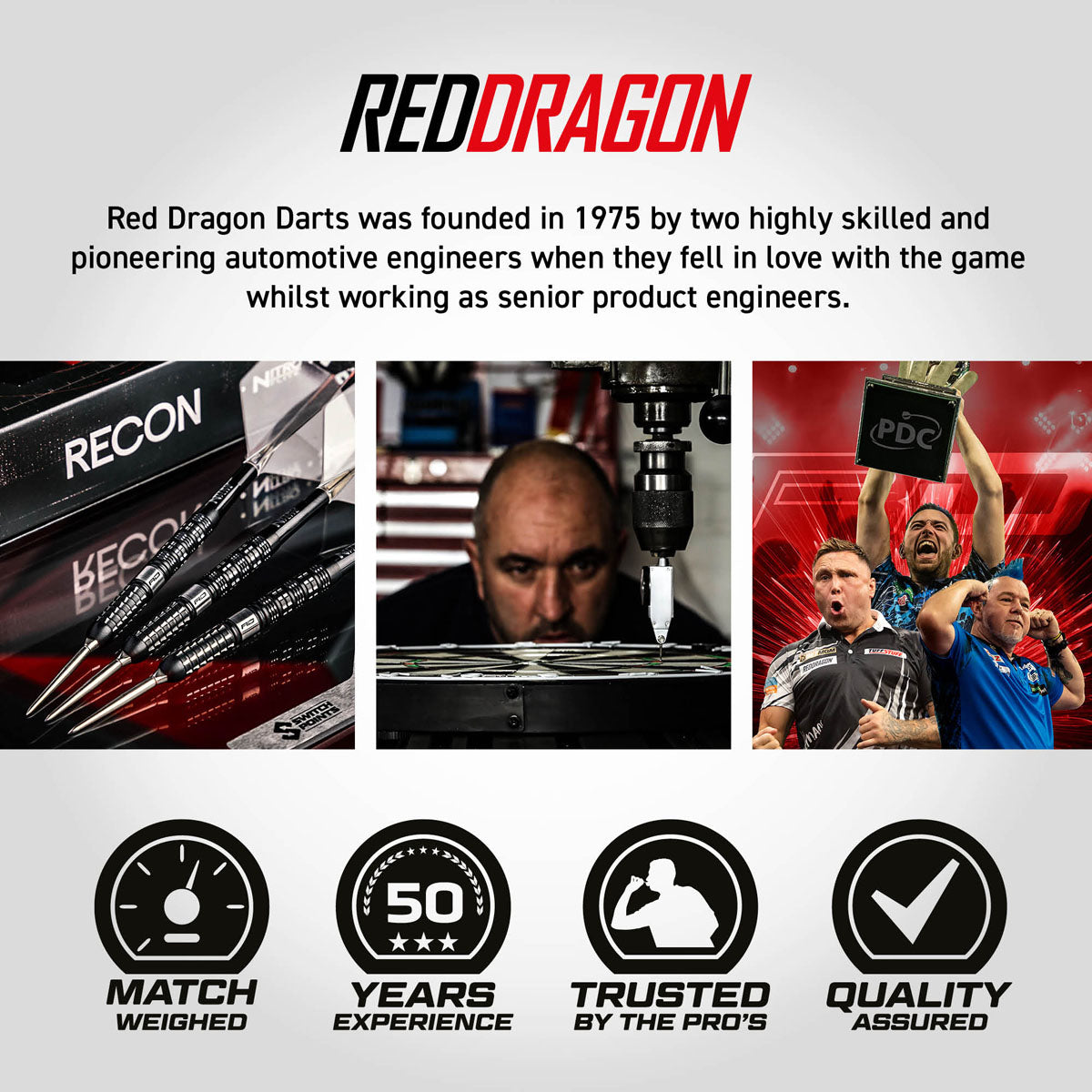 Red Dragon Recon Parallel Switch Point 90% Tungsten Steel Tip Darts