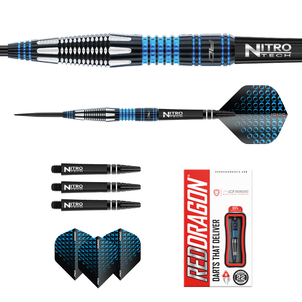 Marlin 90% Tungsten Steel Tip Darts by Red Dragon
