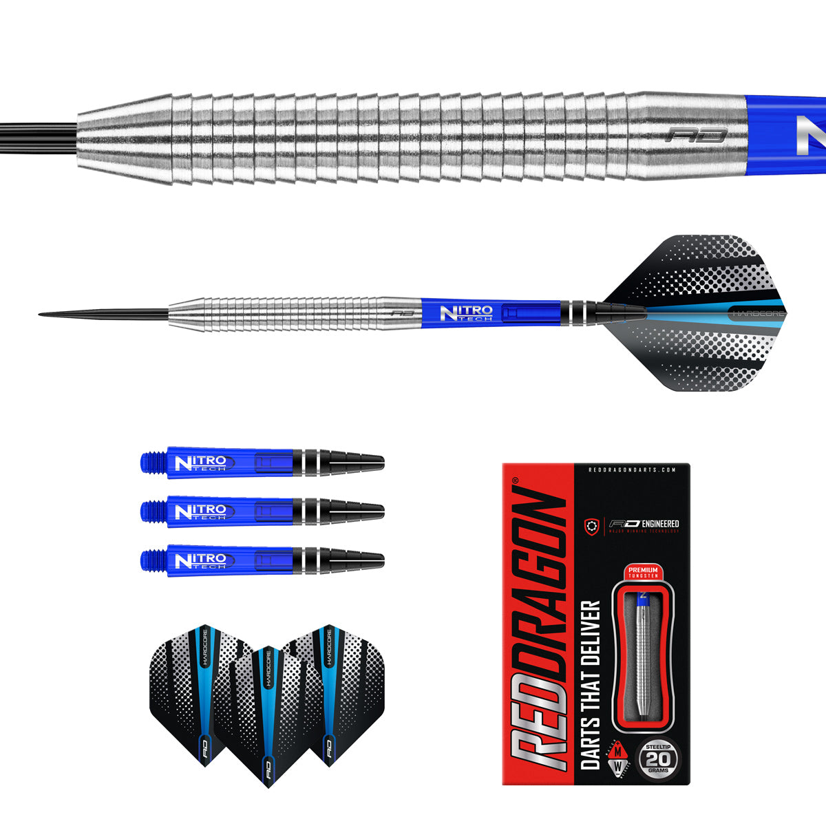 Razor Edge 85% Tungsten Steel Tip Darts by Red Dragon