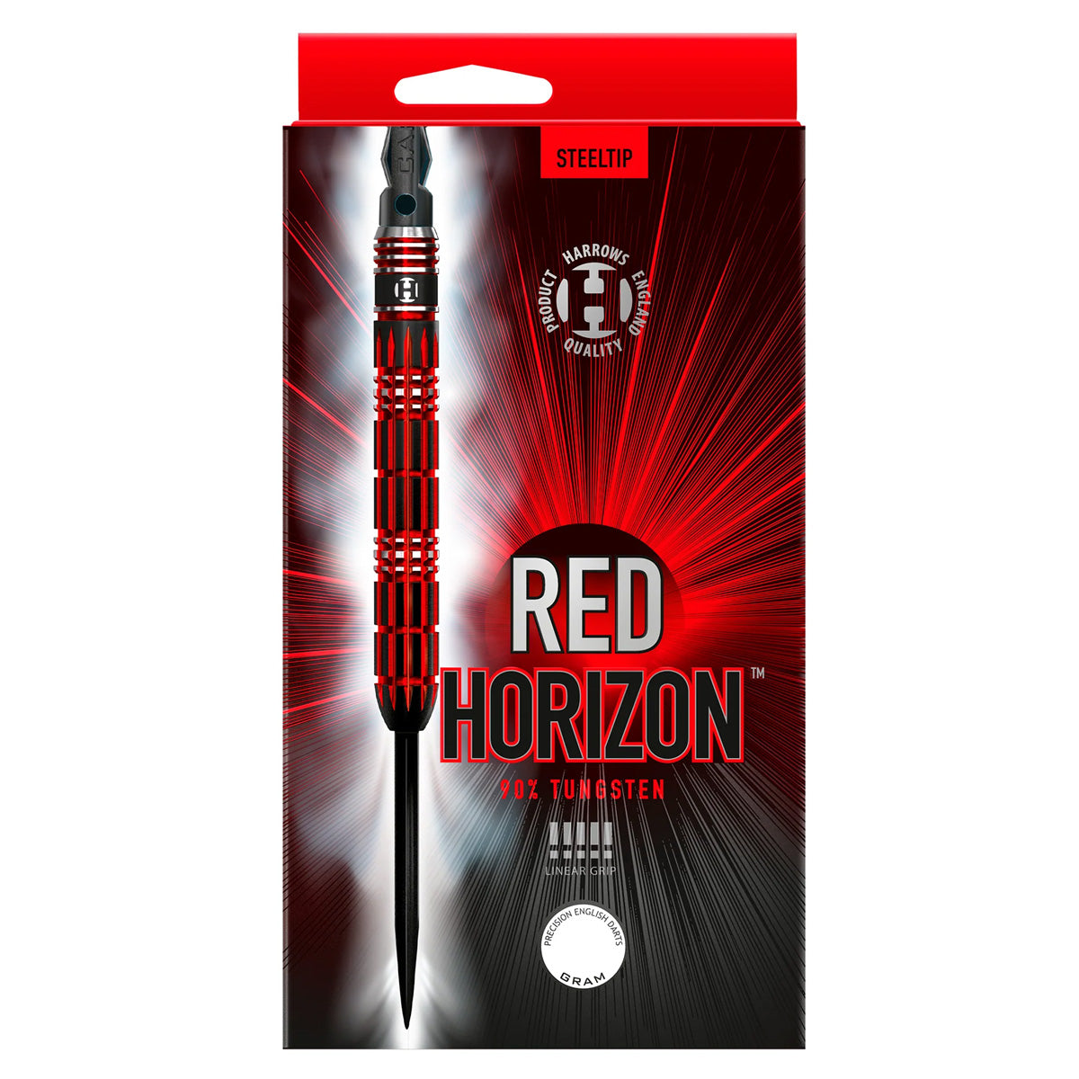 Red Horizon 90% Tungsten Steel Tip Darts by Harrows