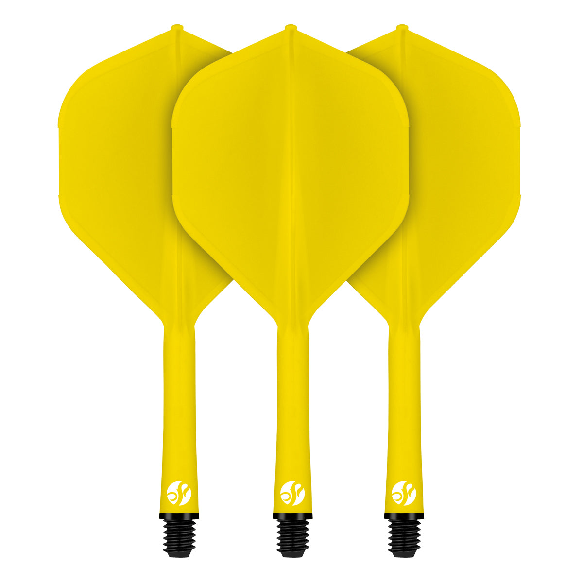 Flight Deck Yellow One Piece Dart Flight and Shaft System by Shot