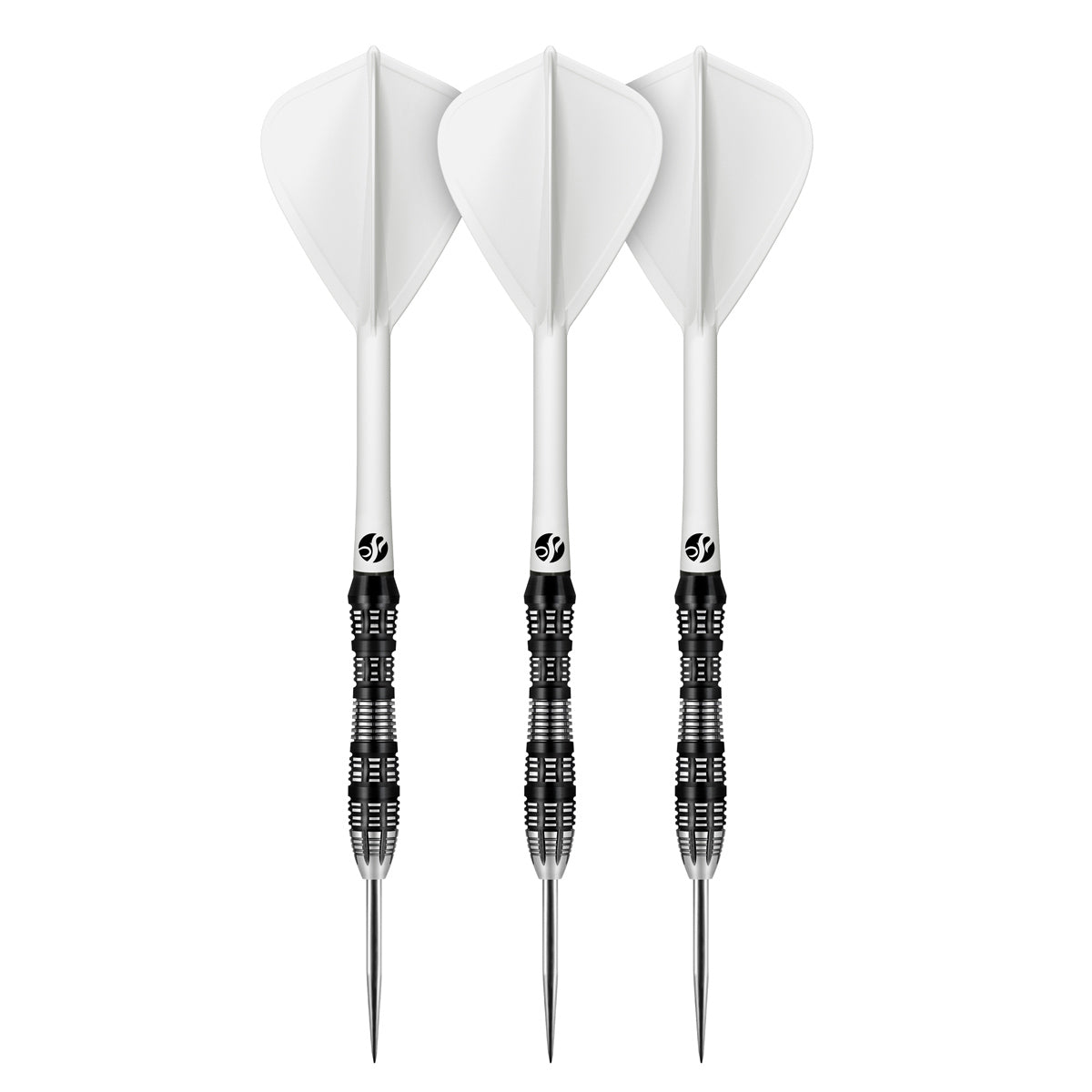 Shot Flight Deck One Piece Dart Flight and Shaft System White Kite