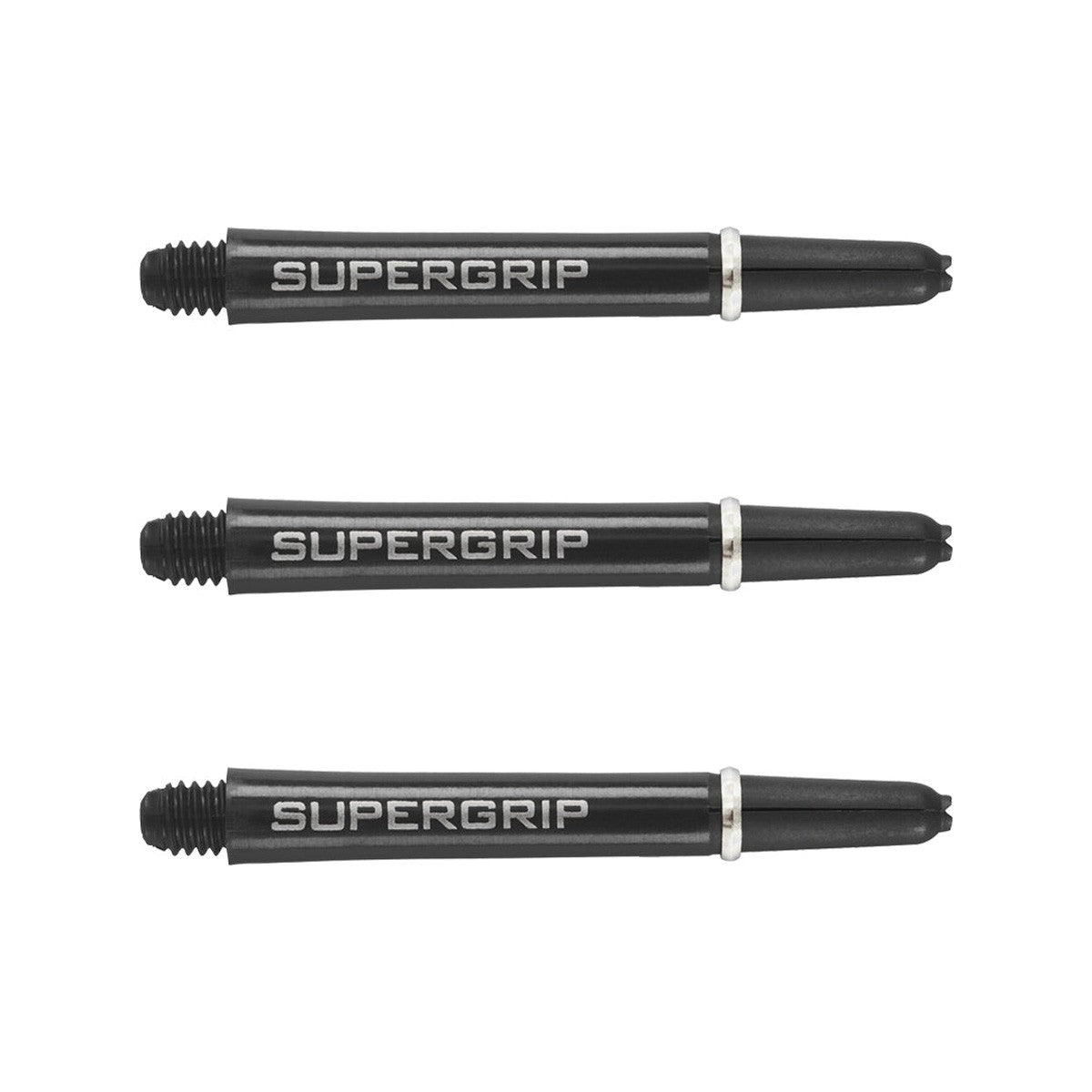 Harrows Supergrip Dart Stems Shafts Black Silver Midi length variant image