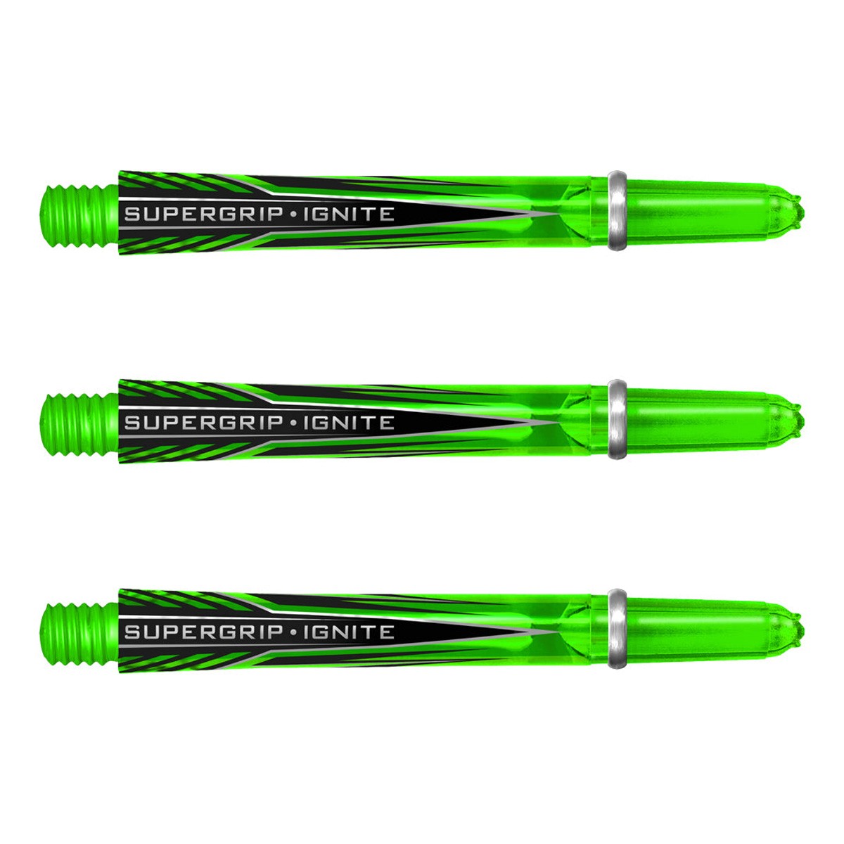 Harrows Supergrip Ignite Dart Stems Shafts Green Medium length variant image