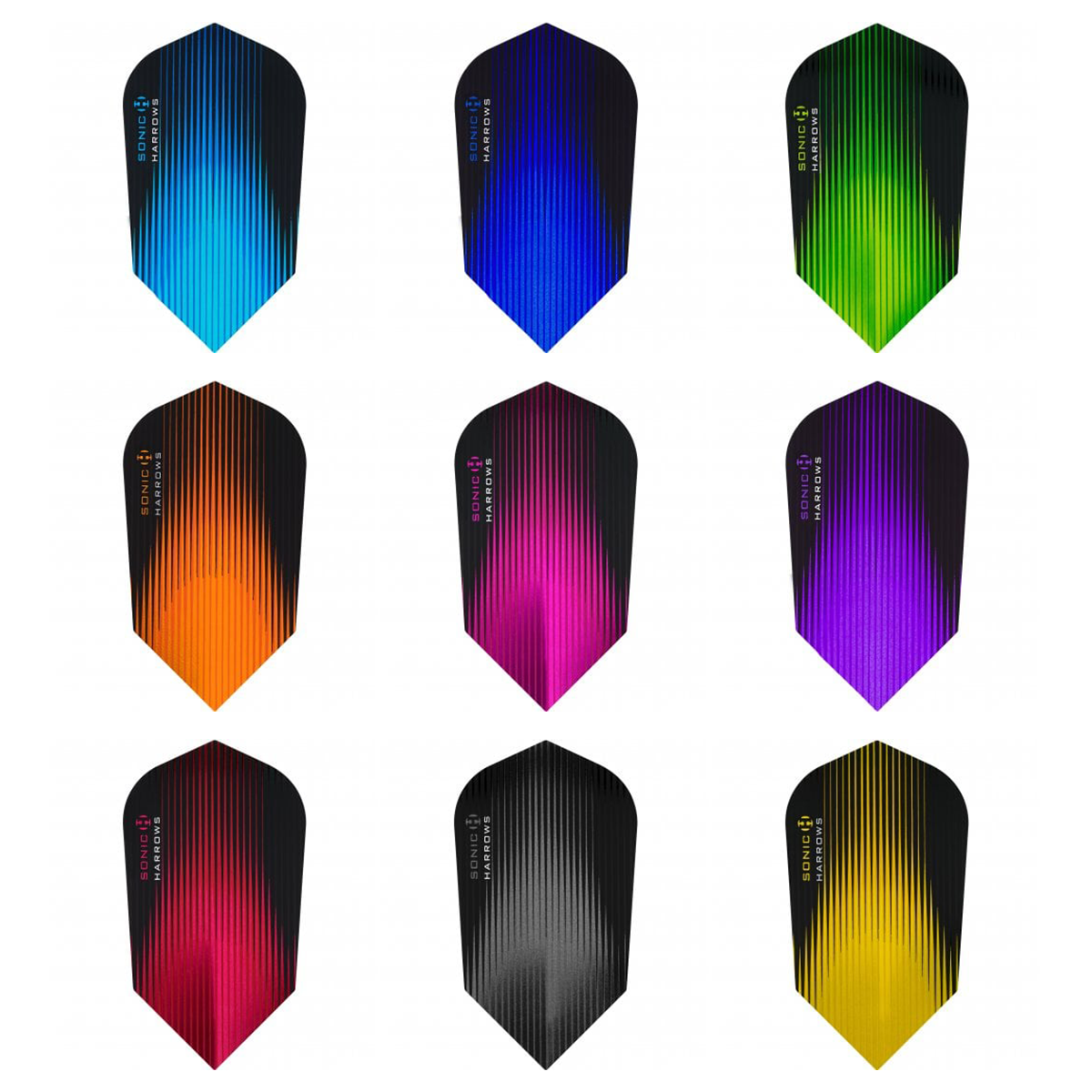 Harrows Sonic Slim Dart Flights - 25 SETS