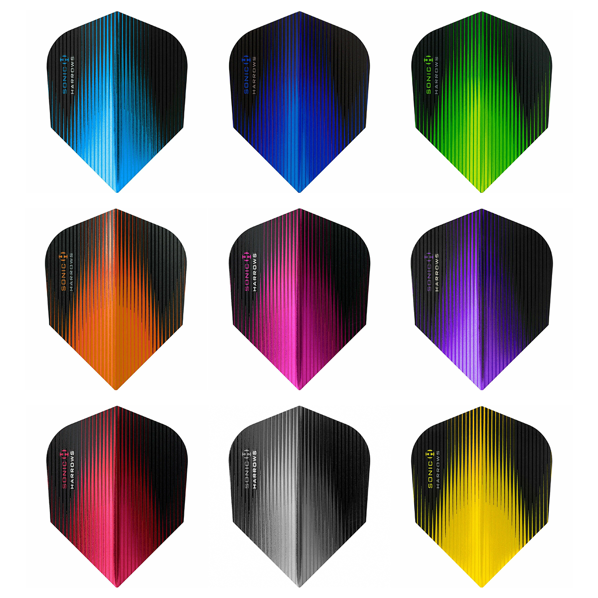Harrows Sonic Standard Dart Flights - 25 SETS