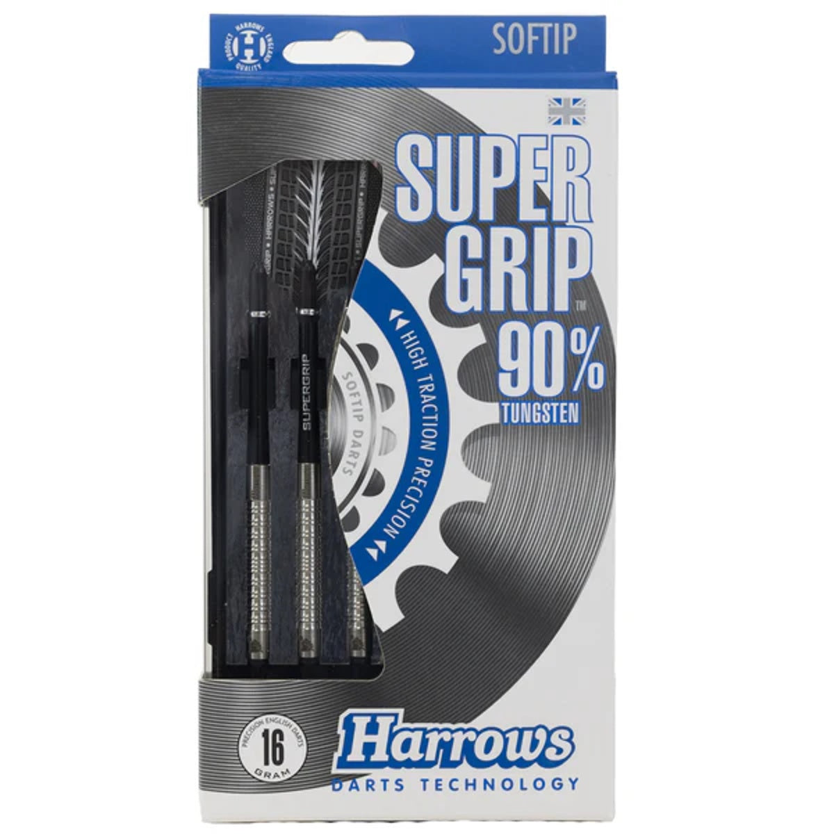 Harrows Supergrip 90% Tungsten Soft Tip Darts
