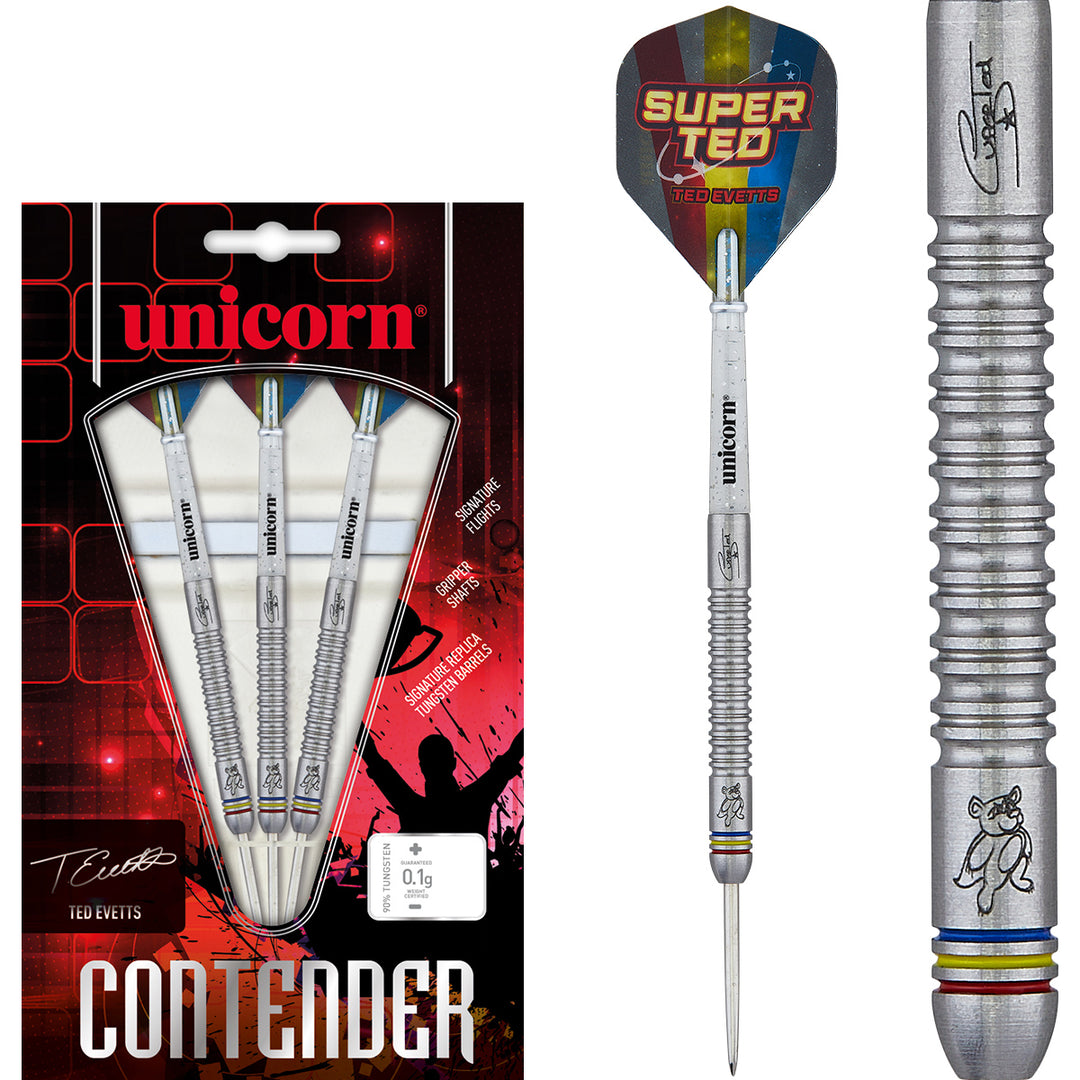 Ted Evetts Phase 2 90% Tungsten Steel Tip Darts by Unicorn