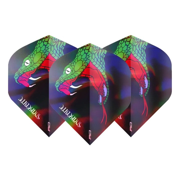 Peter Wright Snakebite Holographic Standard Dart Flights by Red Dragon