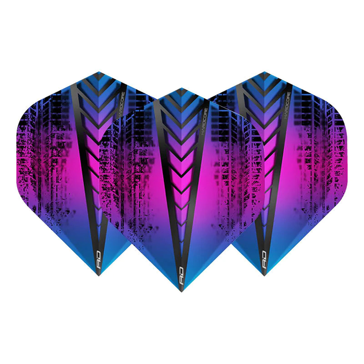 Hardcore Radical Rainbow Standard Dart Flights by Red Dragon