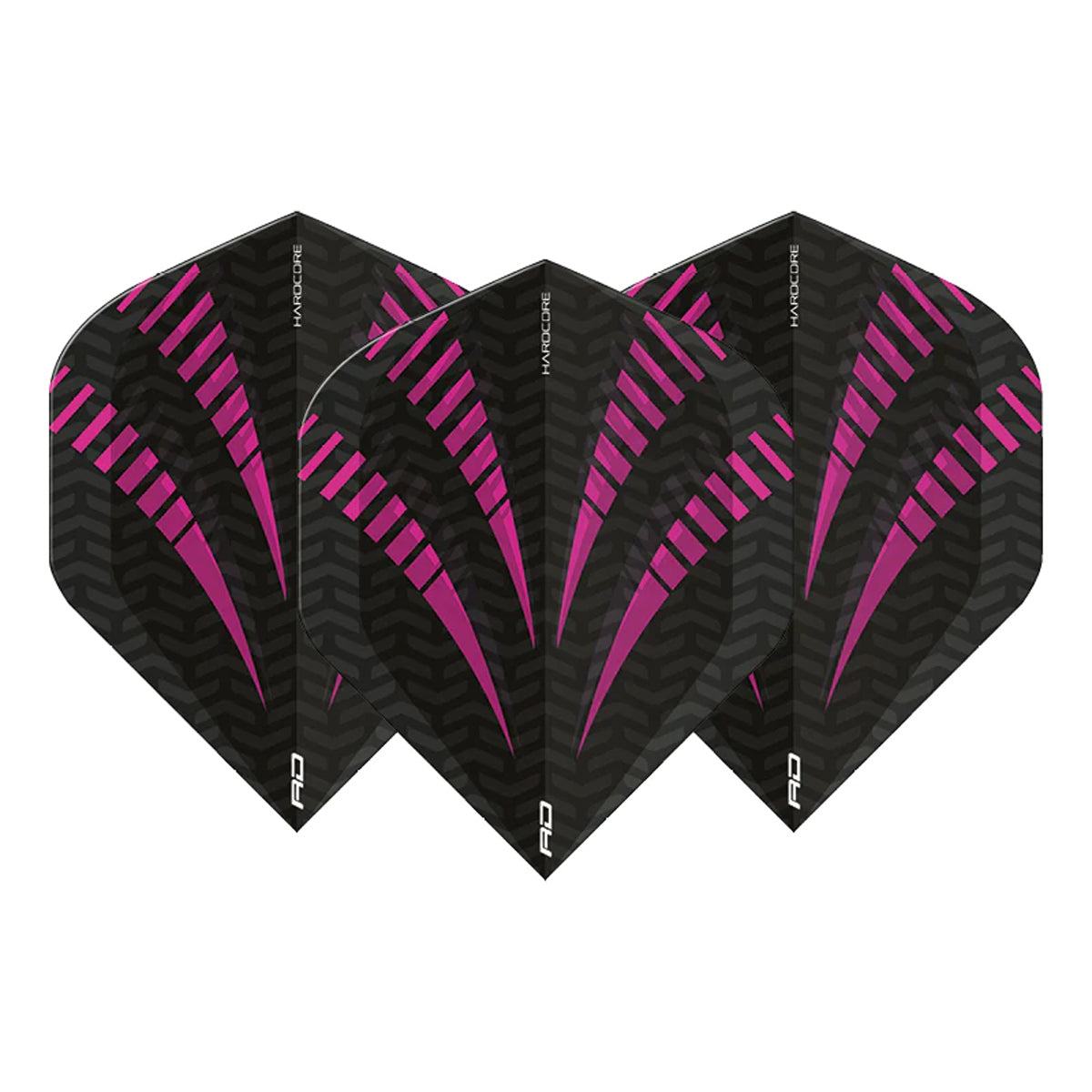 Hardcore Radical Pink Standard Dart Flights by Red Dragon