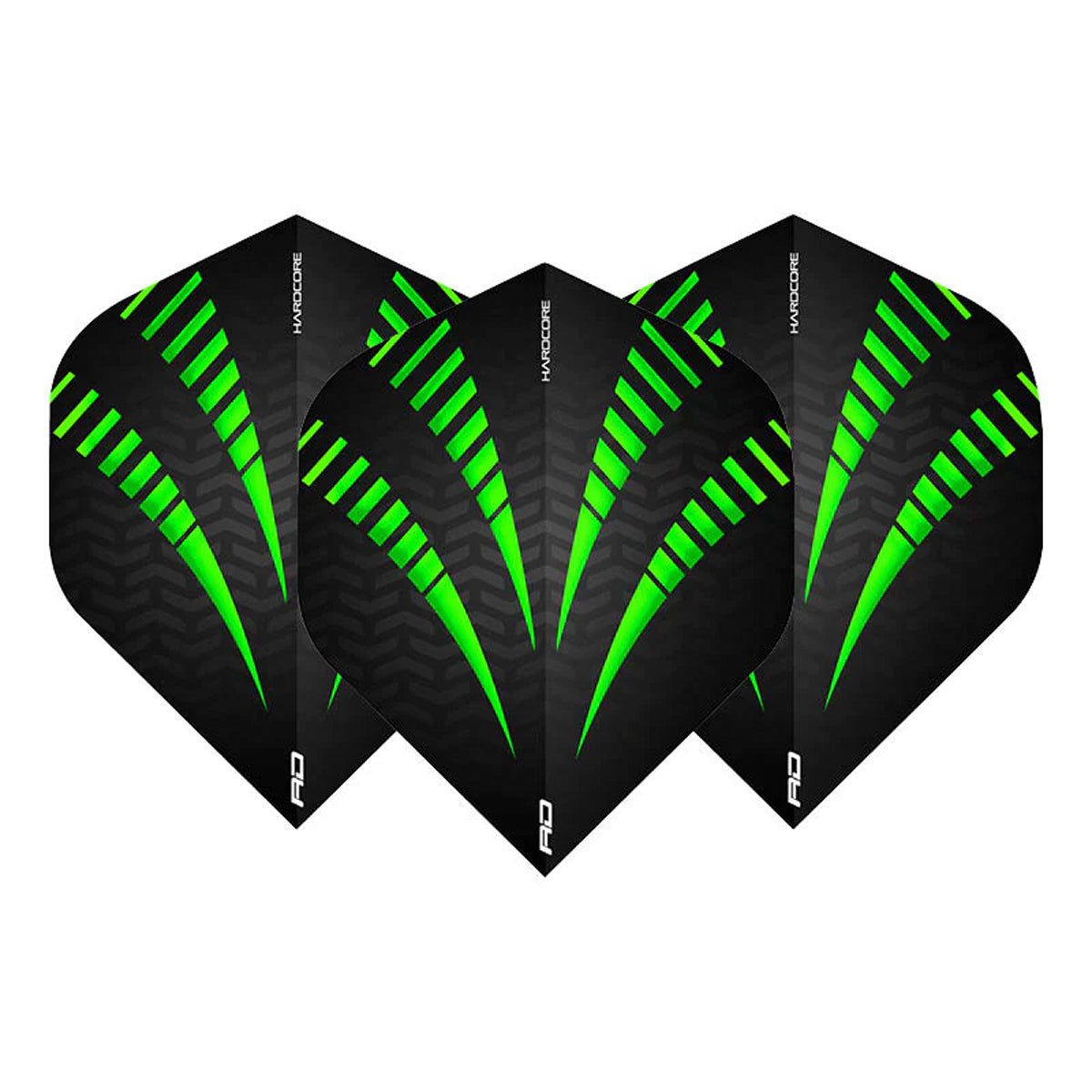Hardcore Radical Green Standard Dart Flights by Red Dragon