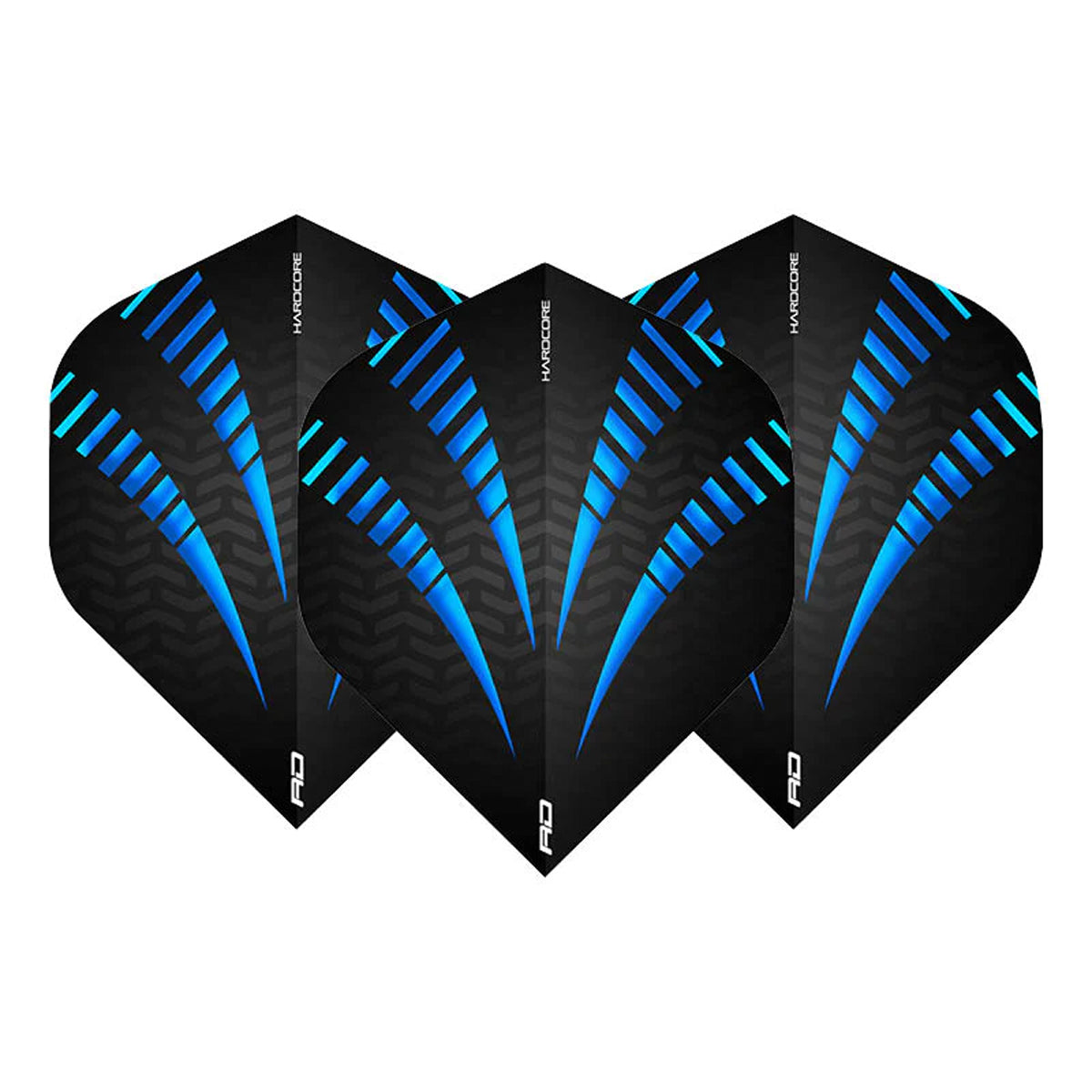 Hardcore Radical Blue Standard Dart Flights by Red Dragon