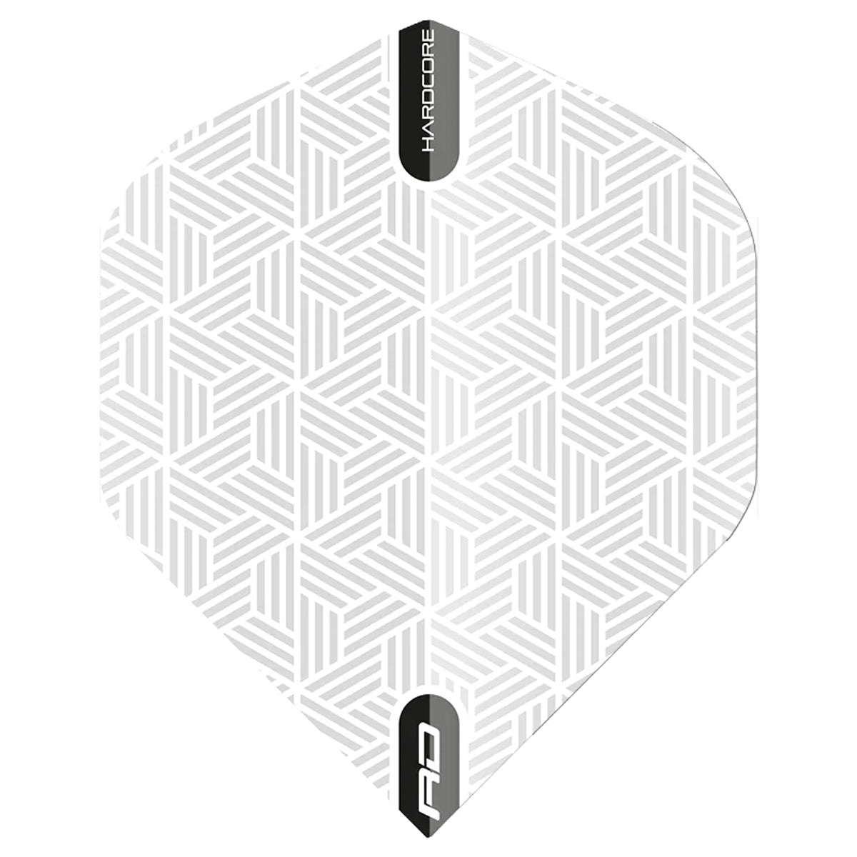 Hardcore XT White Standard Dart Flights by Red Dragon