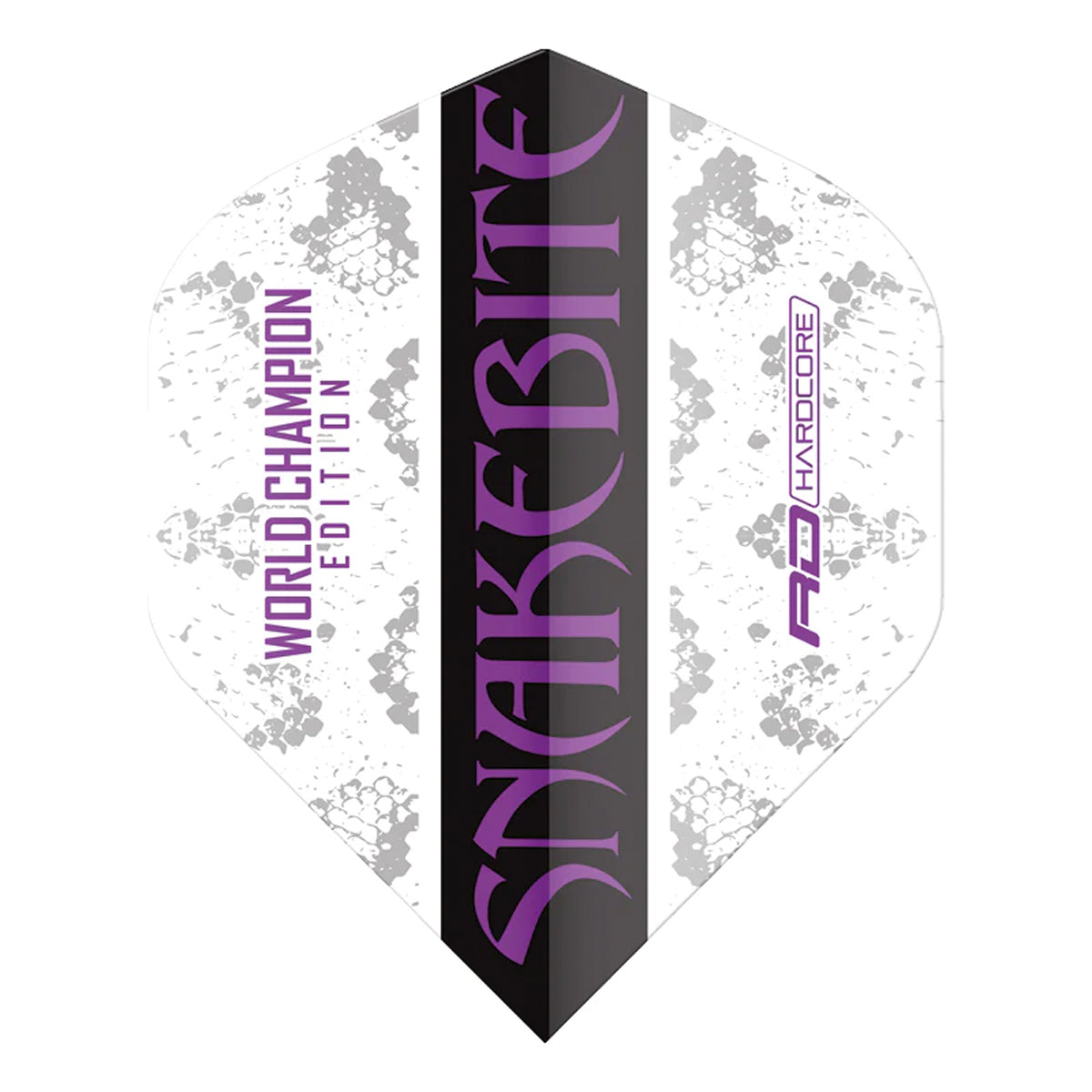 Hardcore Snakebite World Champion 2020 White Standard Dart Flights by Red Dragon