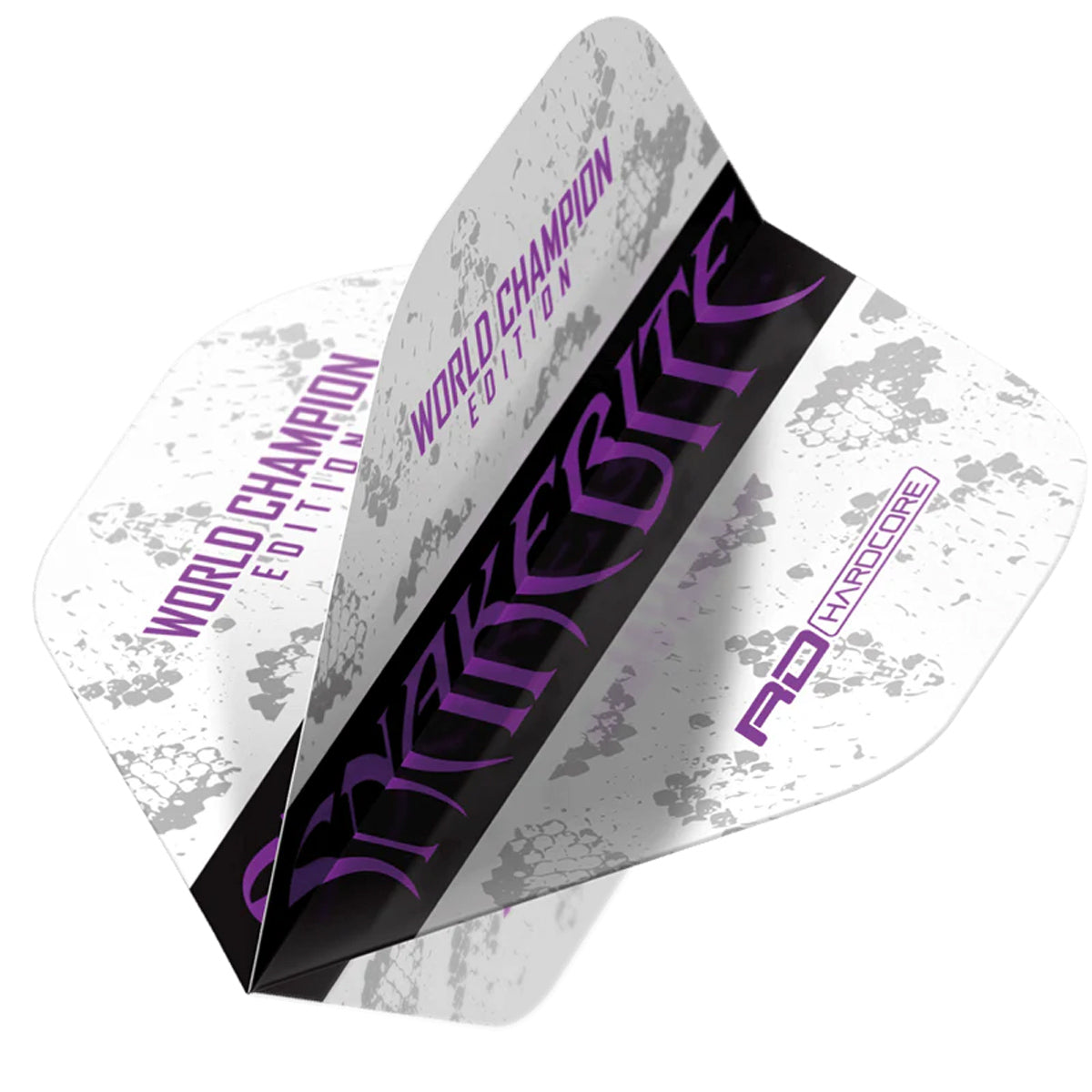 Hardcore Snakebite World Champion 2020 White Standard Dart Flights by Red Dragon