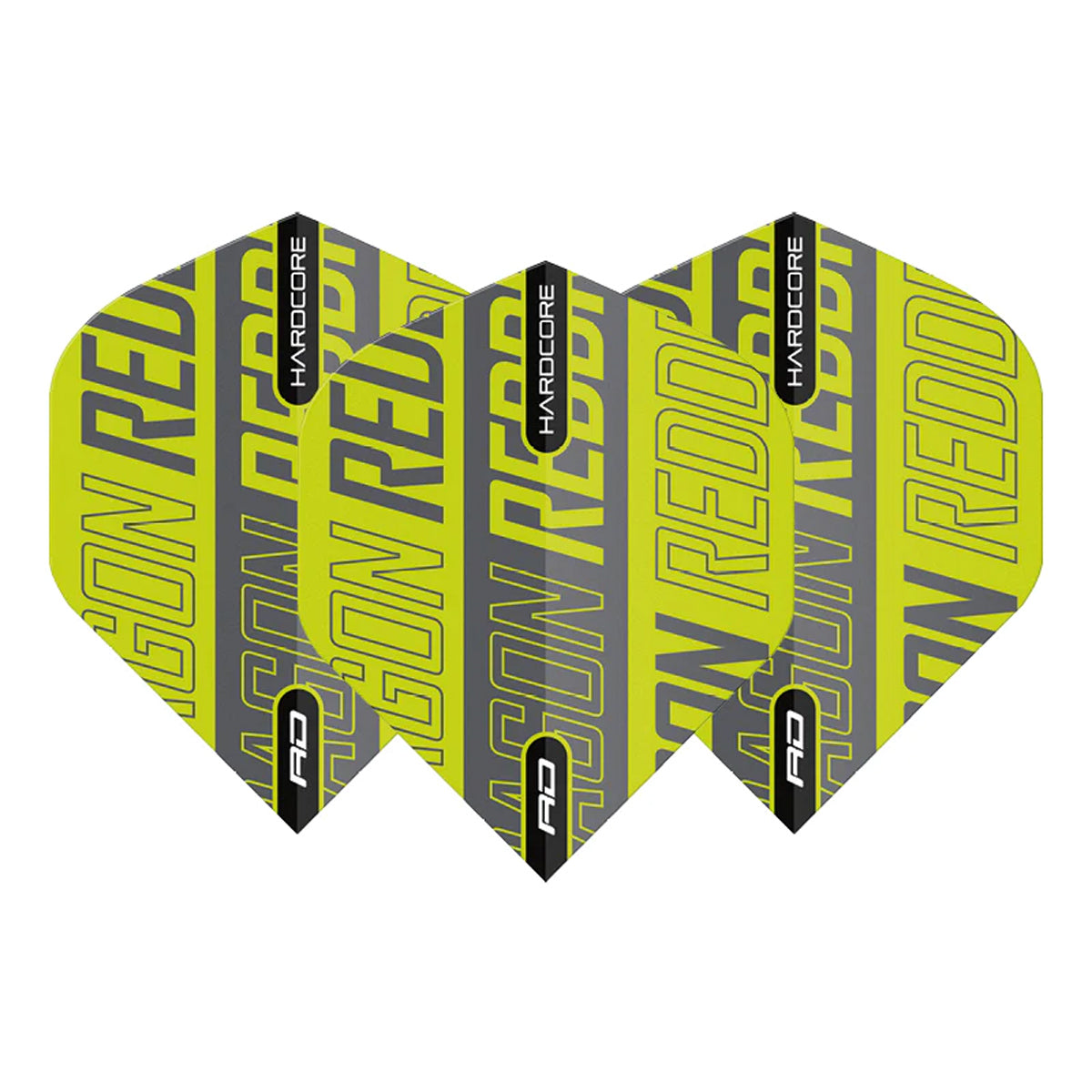 Hardcore XT Green and Grey Red Dragon Standard Dart Flights by Red Dragon