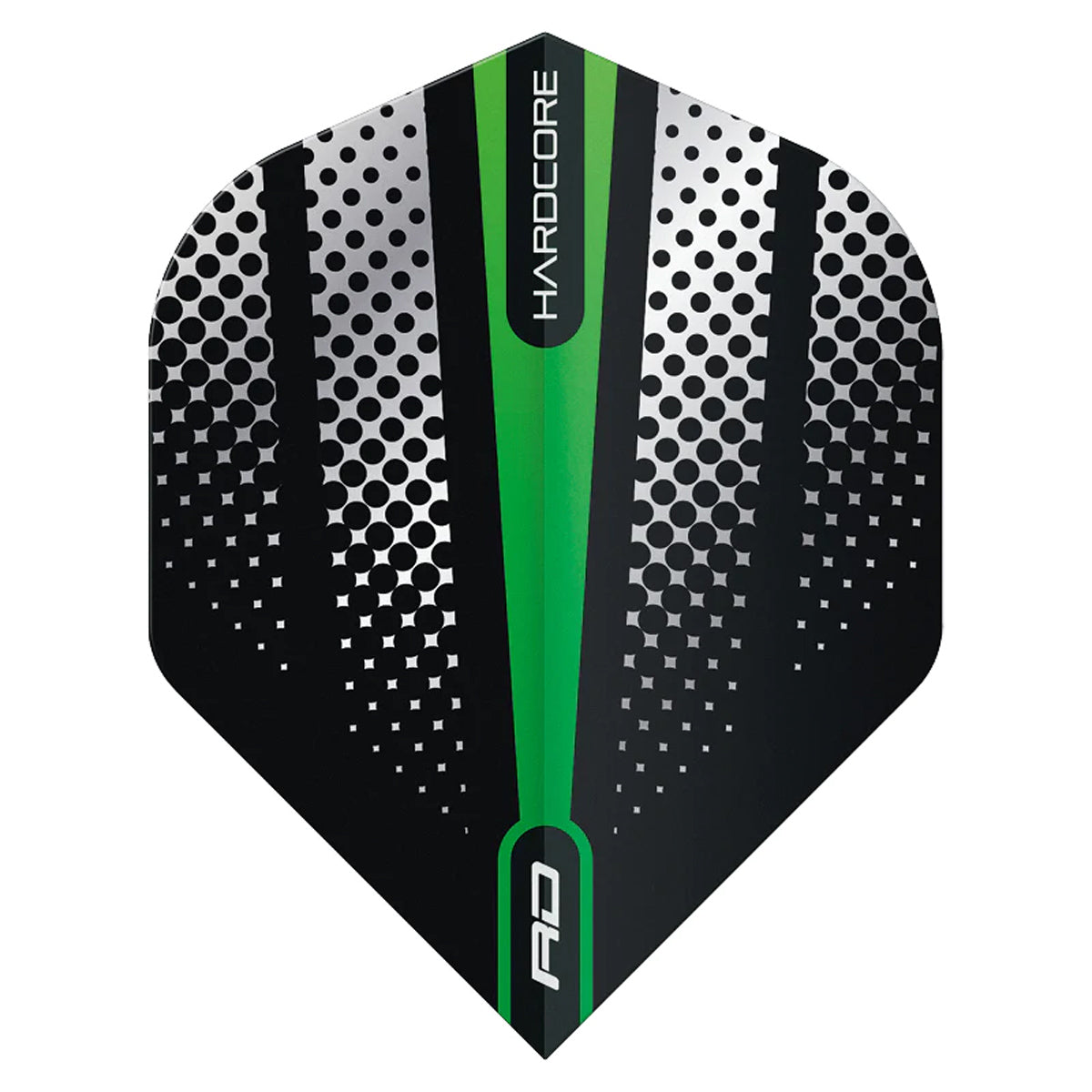 Hardcore Radical Green Flash Standard Dart Flights by Red Dragon