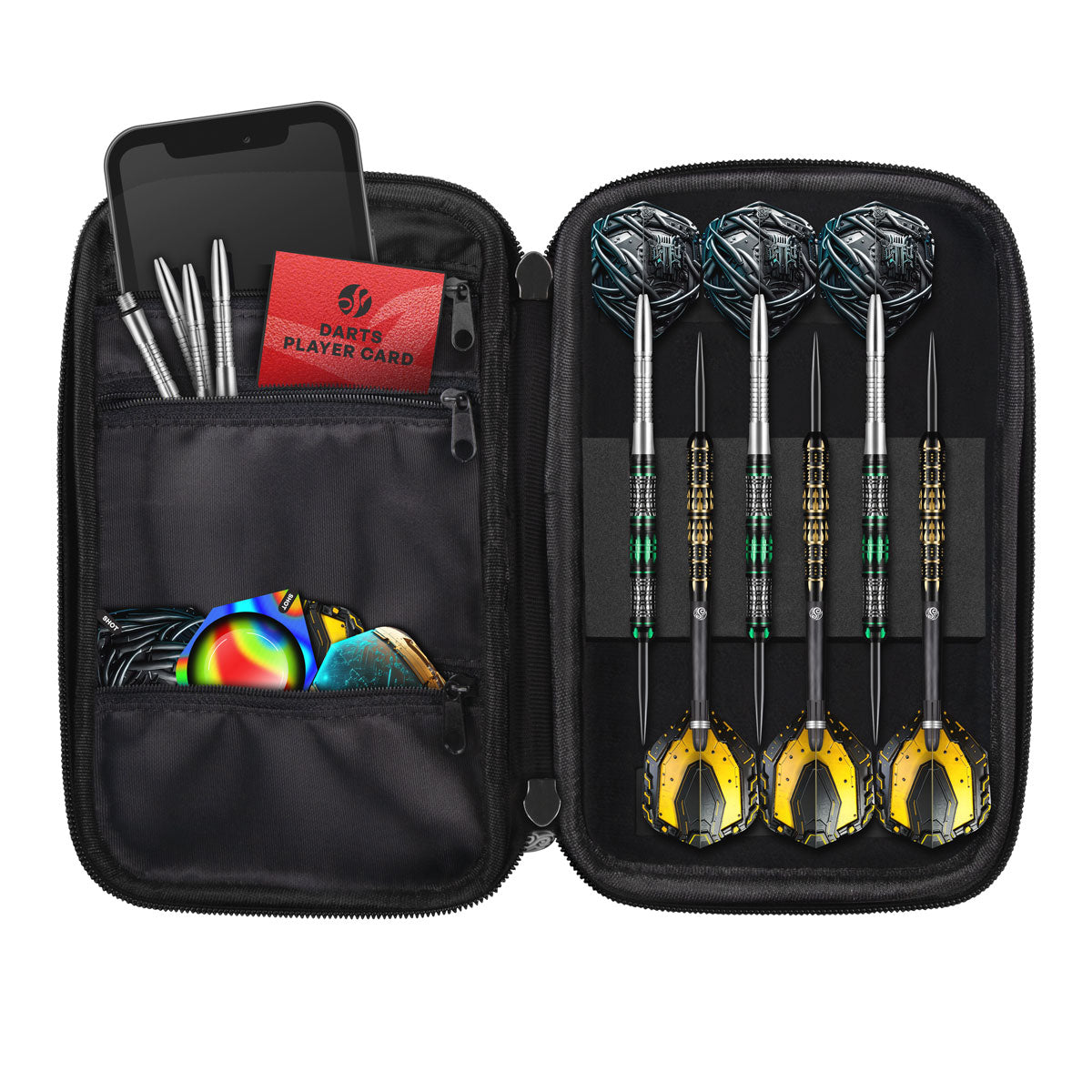 AI Cyberpunk Tactical Darts Case by Shot