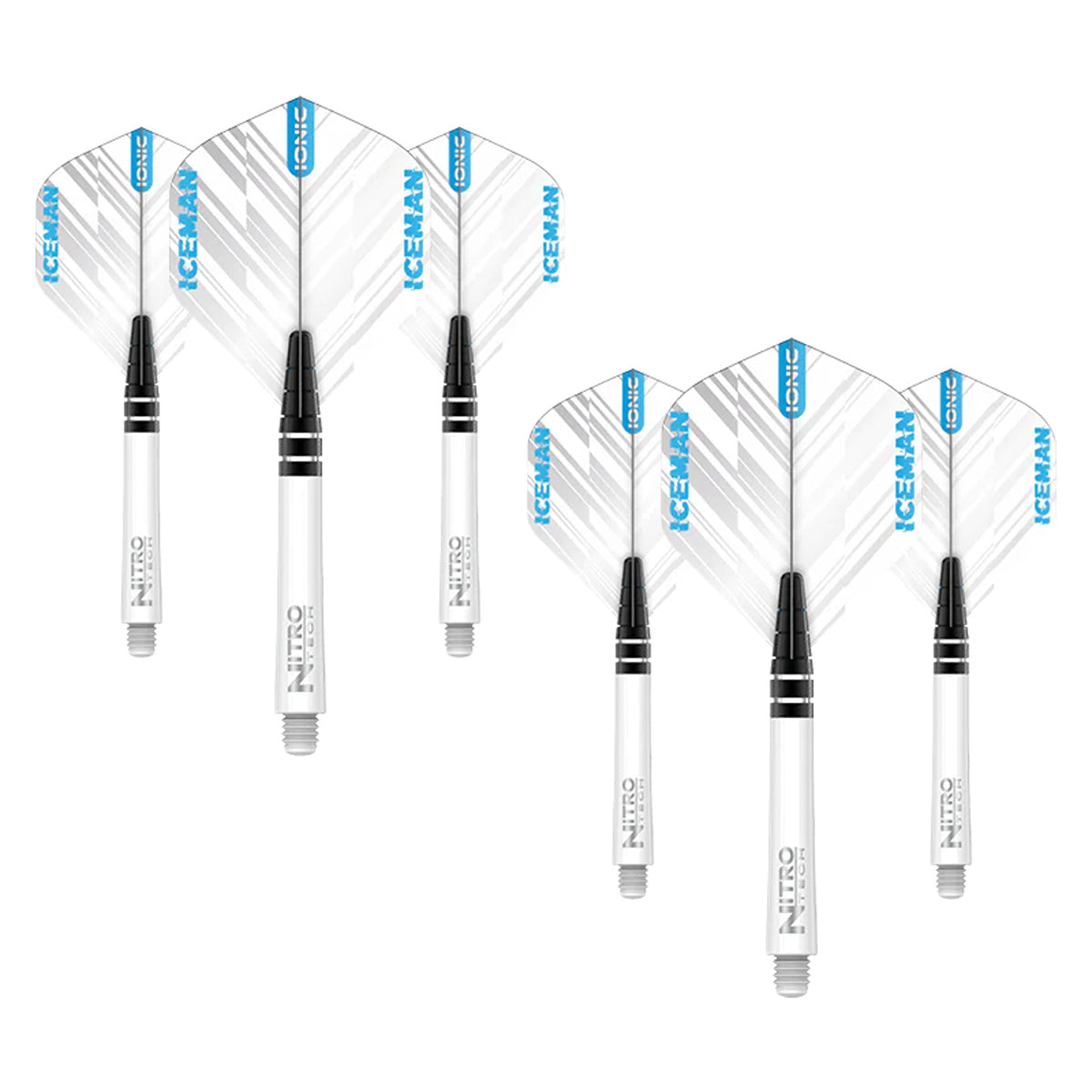 Gerwyn Price Iceman Nitrotech & Hardcore Combo - White by Red Dragon - 3 Sets