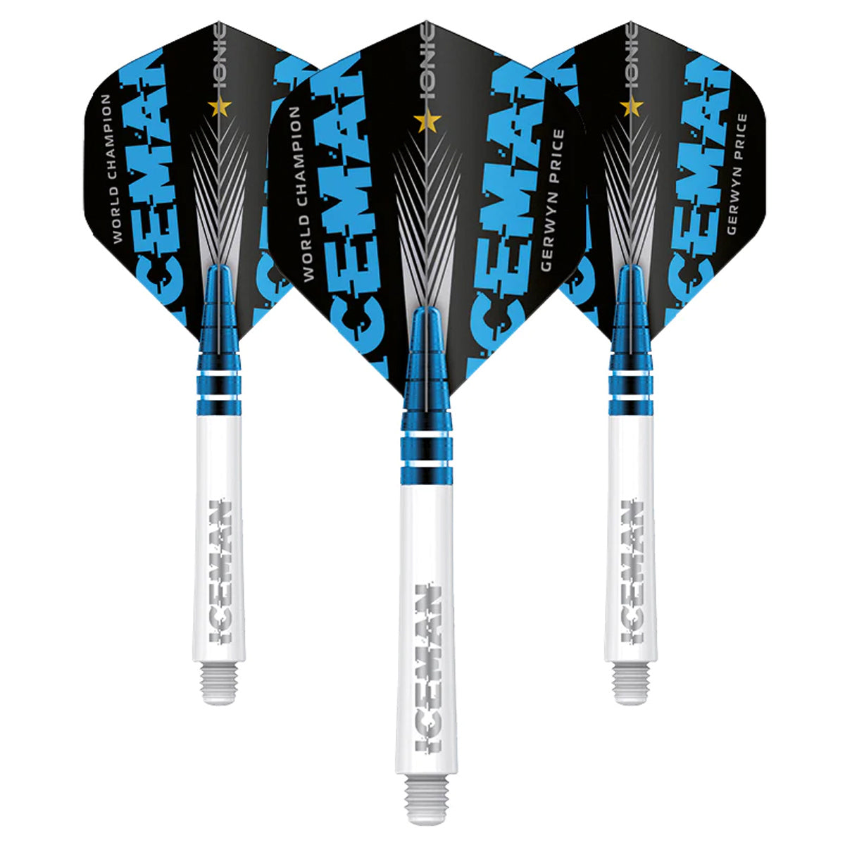 Gerwyn Price World Champion Nitro Ionic & Hardcore Combo White by Red Dragon - 2 Sets