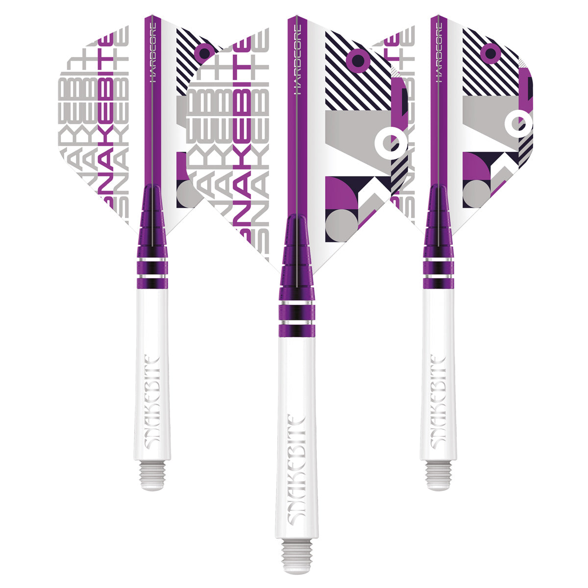 Peter Wright Snakebite Nitro Ionic & Hardcore Combo - White by Red Dragon - 2 Sets