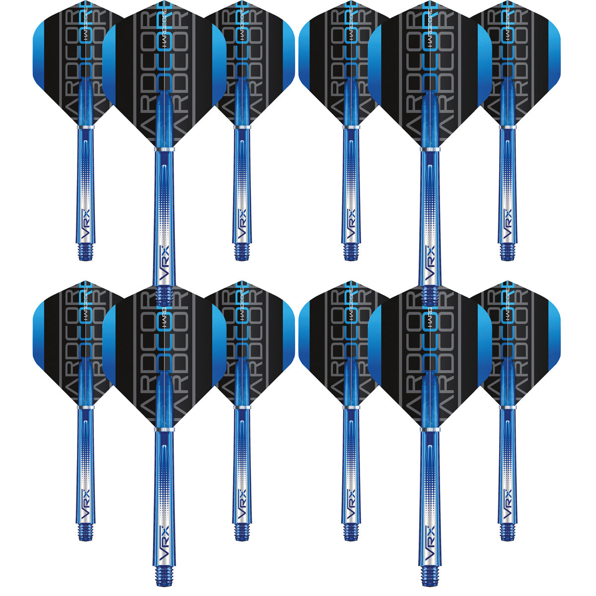 VRX Flight & Shaft Combo - Blue by Red Dragon - 4 Sets