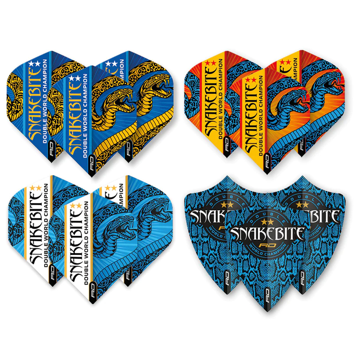 Peter Wright Snakebite Double World Champion Flight Collection by Red Dragon