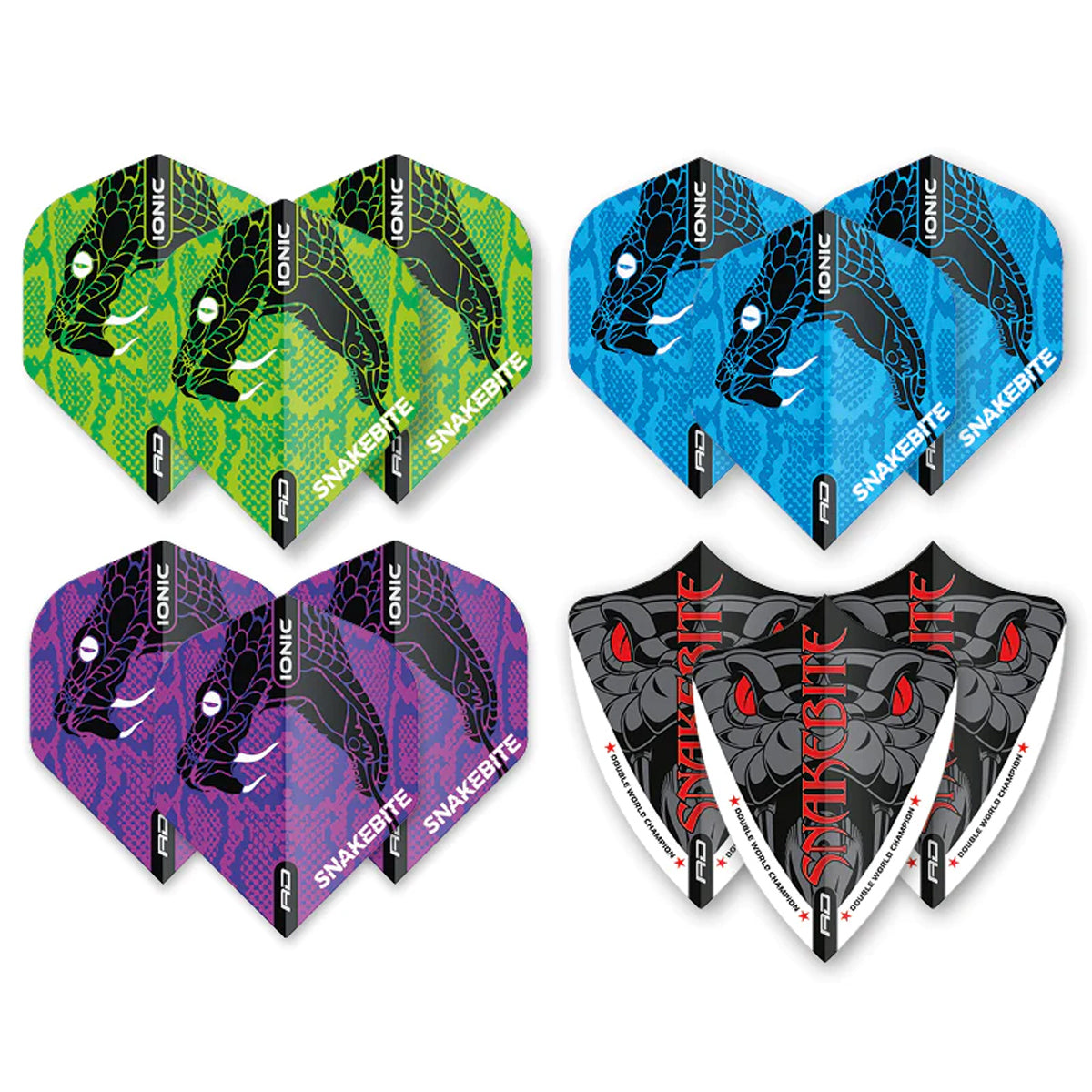 Peter Wright Snakebite Double World Champion Flight Collection by Red Dragon