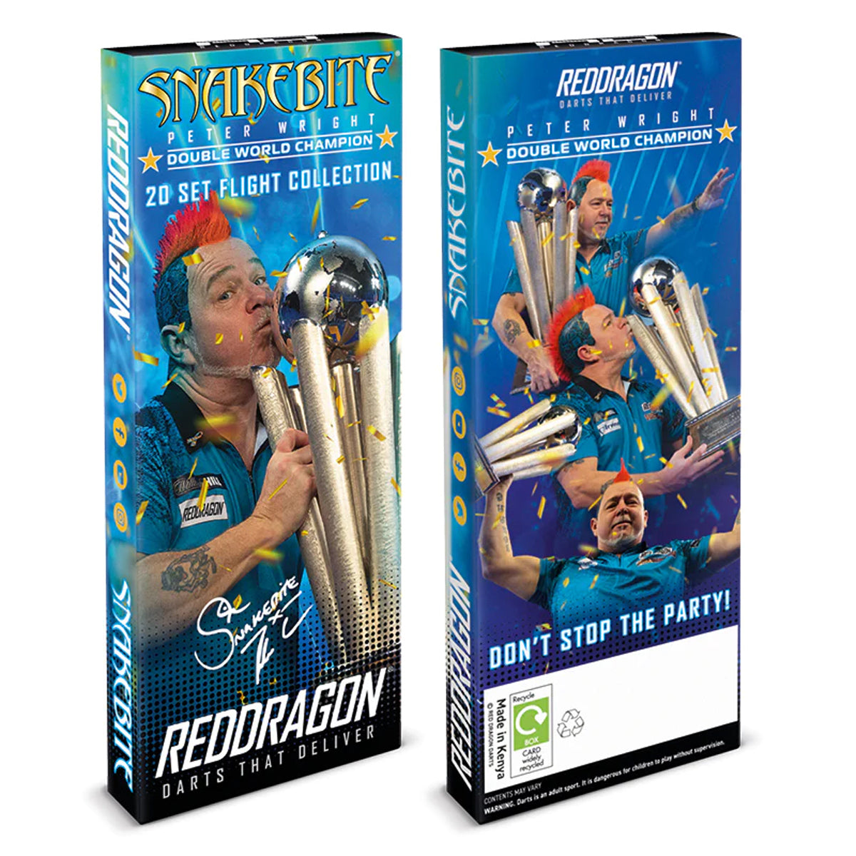 Peter Wright Snakebite Double World Champion Flight Collection by Red Dragon