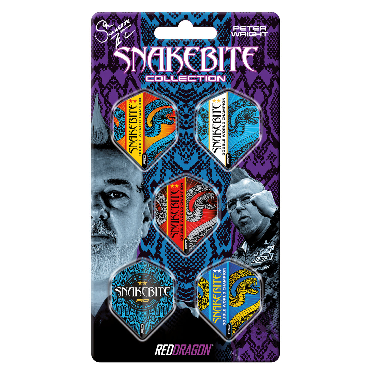 Snakebite Double World Champion Hardcore Flight Collection by Red Dragon