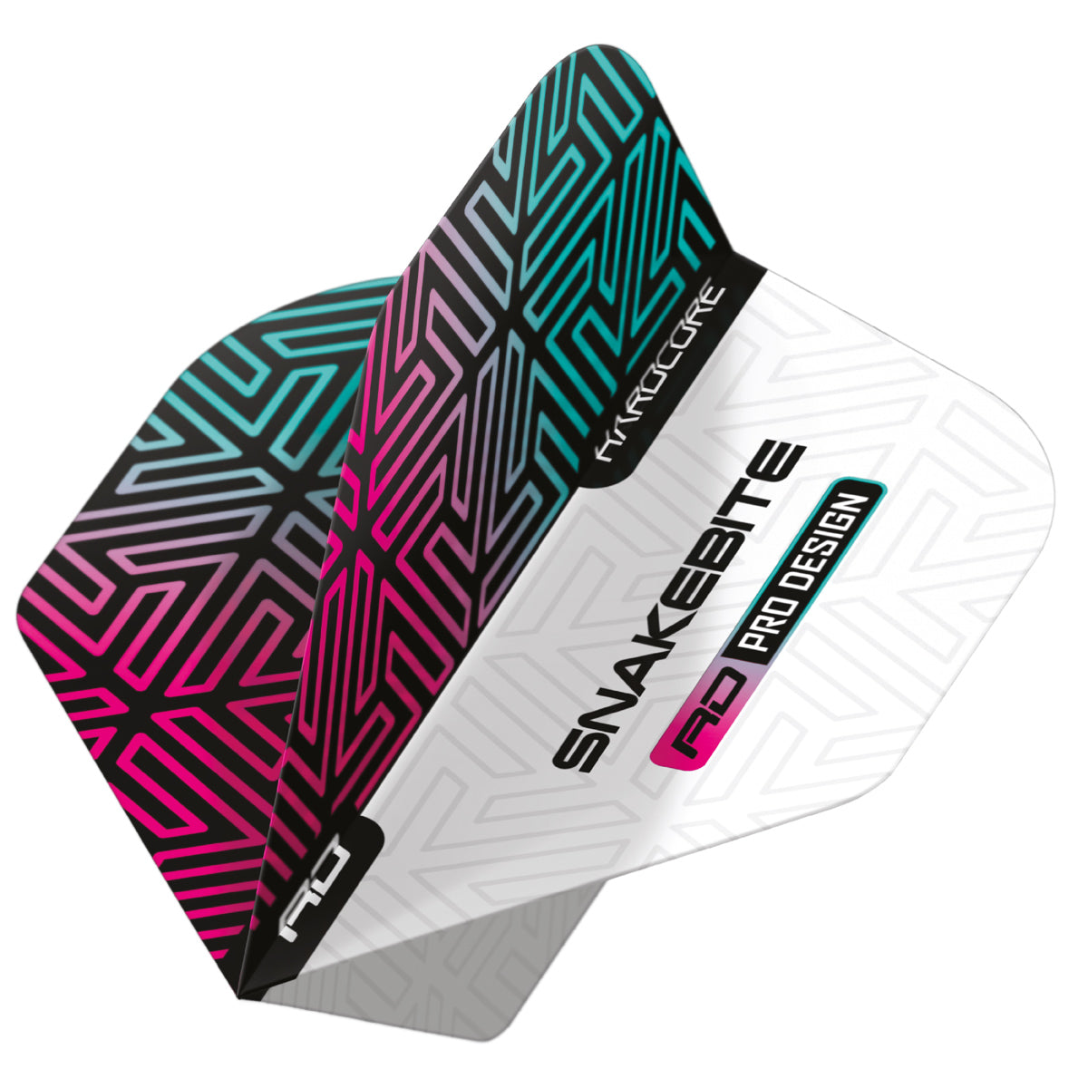 3 x Sets Hardcore Snakebite Flight Pack Standard Dart Flights by Red Dragon