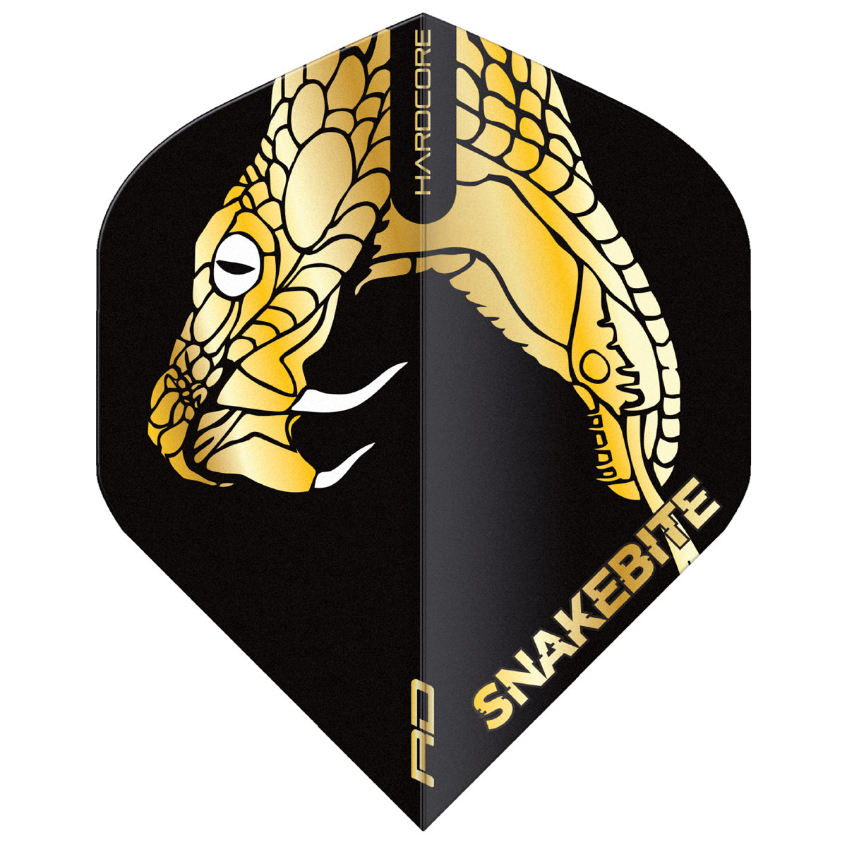 3 x Sets Hardcore Snakebite Flight Pack Standard Dart Flights by Red Dragon
