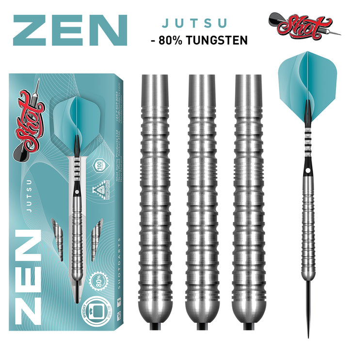 Zen Jutsu 80% Tungsten Steel Tip Darts by Shot
