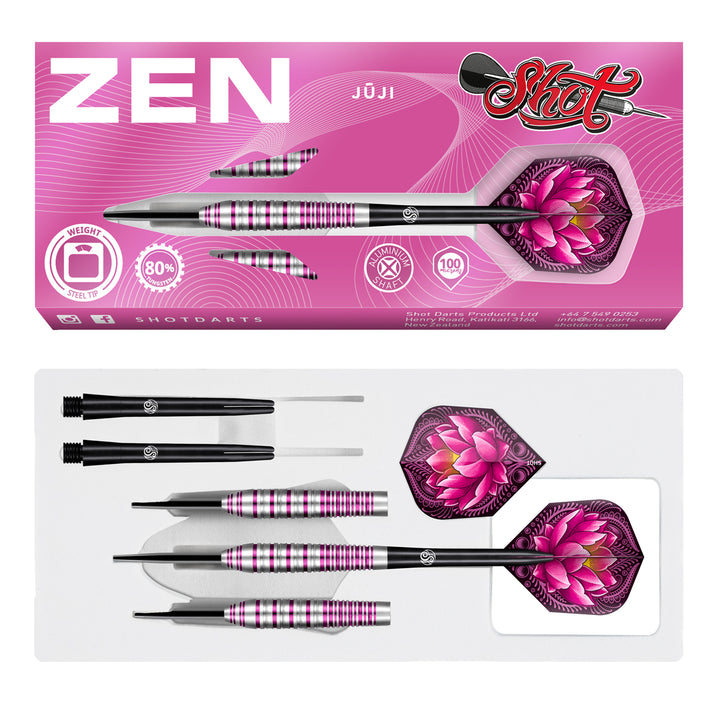 Zen Juji 80% Tungsten Steel Tip Darts by Shot