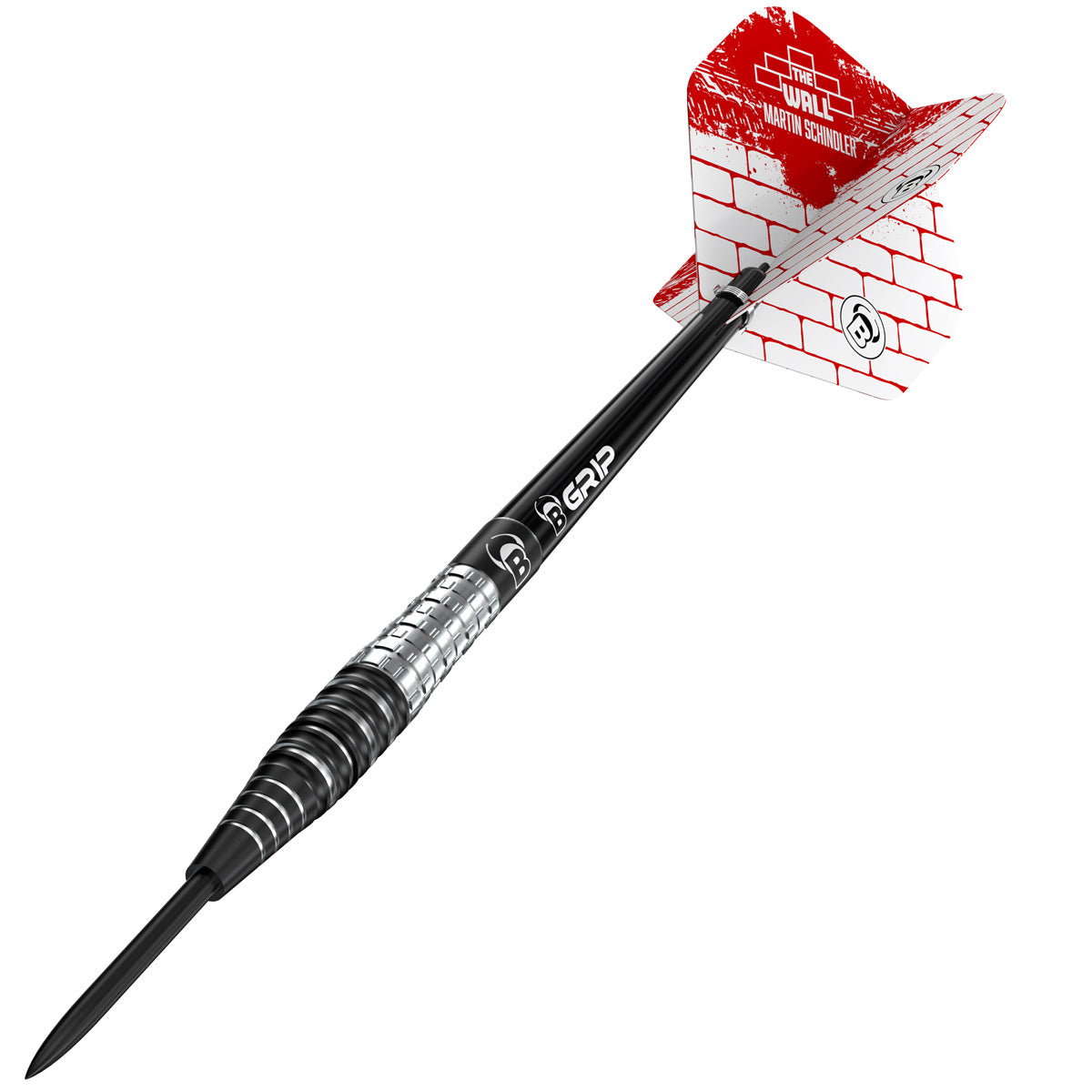 Martin Schindler G3 Steel Tip Darts angled product image displaying the barrel profile, grip layout, and design features