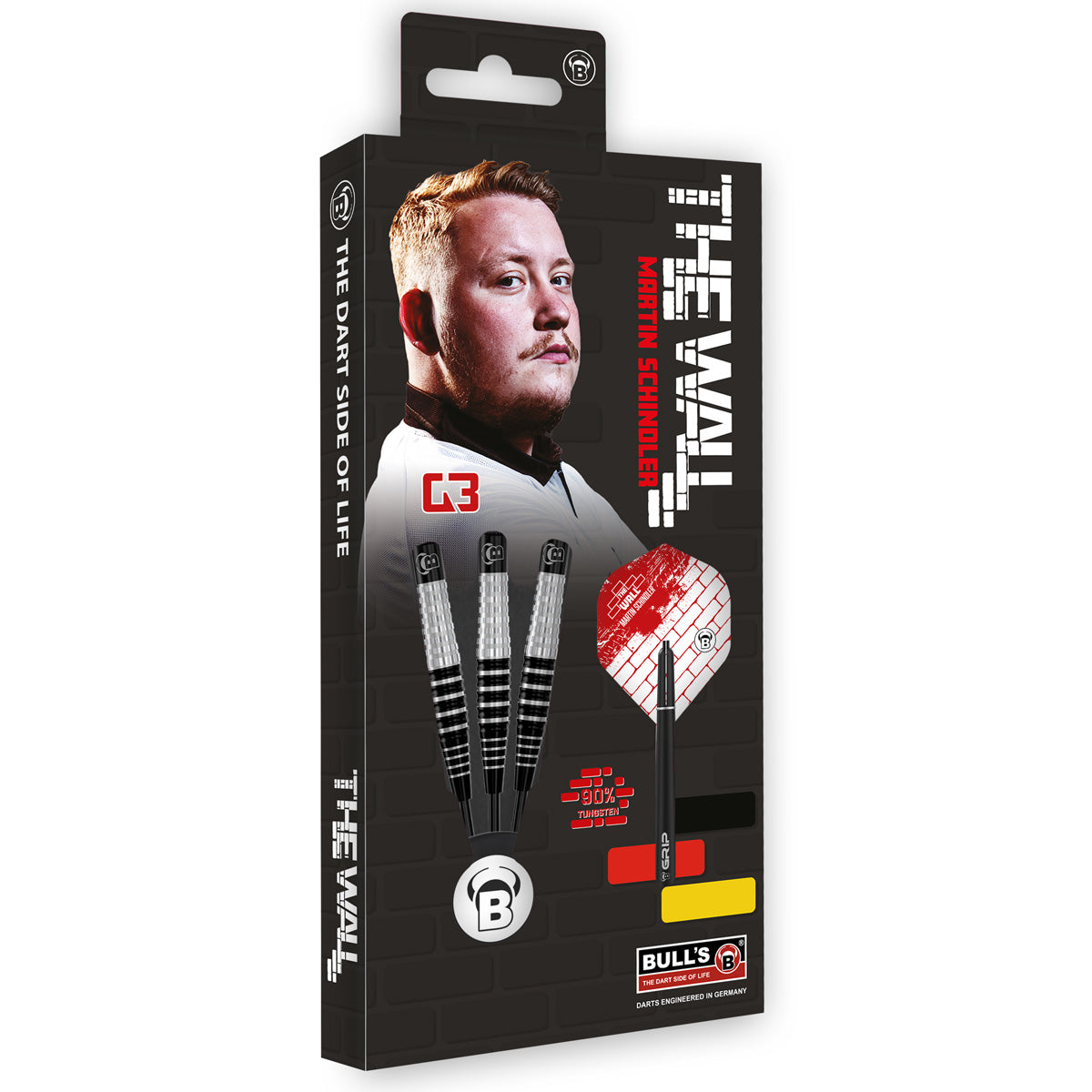 Martin Schindler G3 Steel Tip Darts packaging exterior image showing the outer box artwork, branding, and presentation design