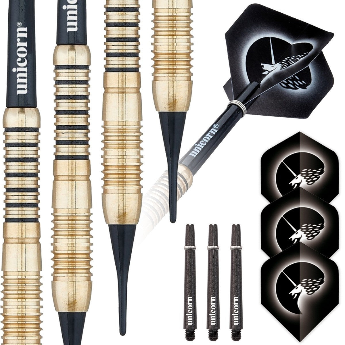 Core Brass Darts Style 2 Soft Tip Darts by Unicorn