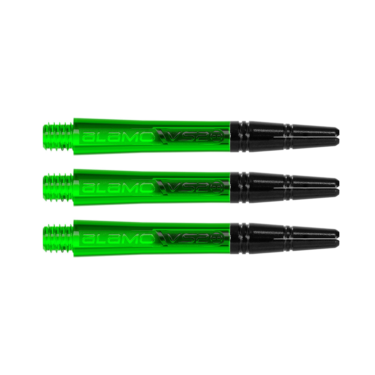 Harrows Alamo VS2 Dart Stems Shafts Green Midi length variant image