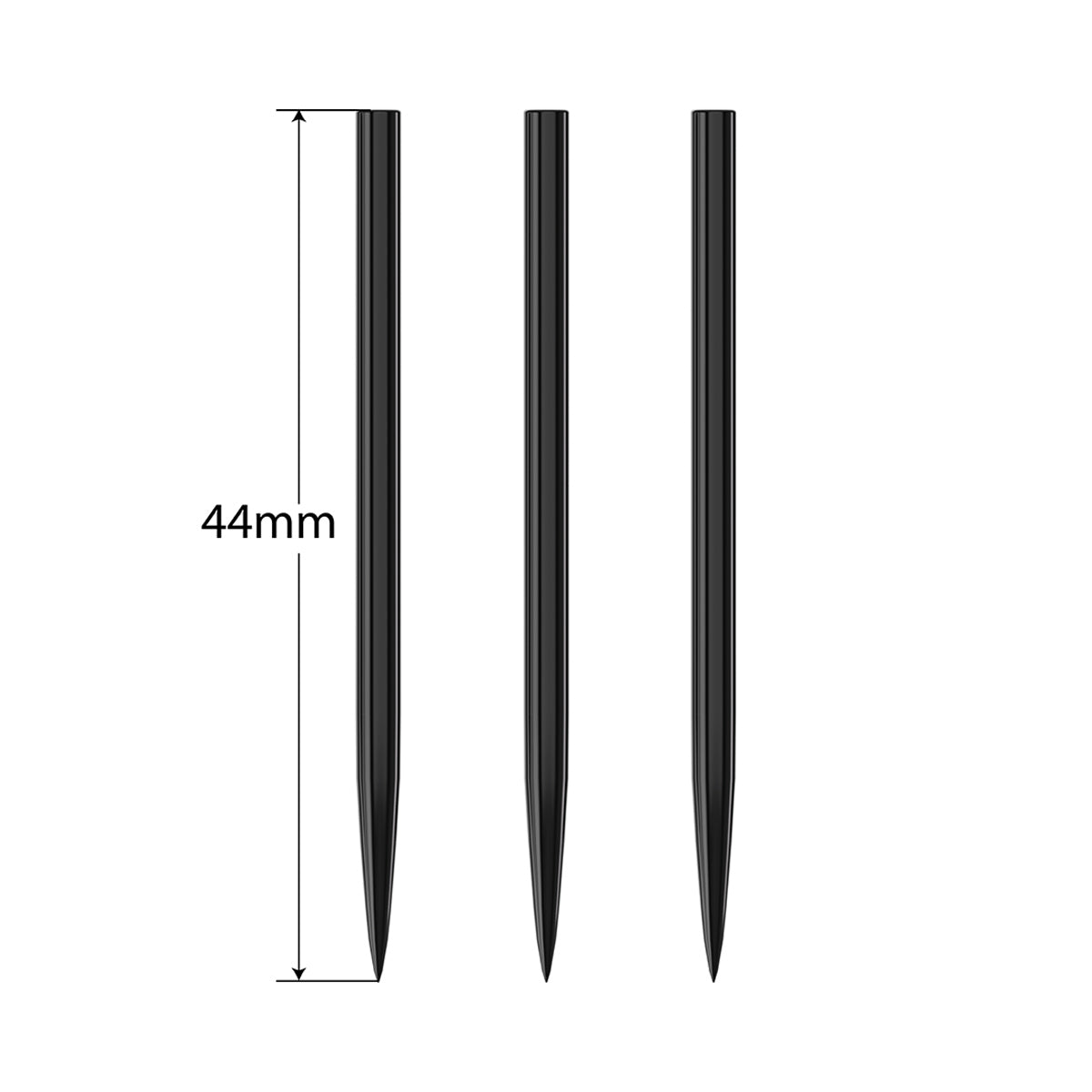 Harrows Black Steeltip Points image comparing the available point lengths