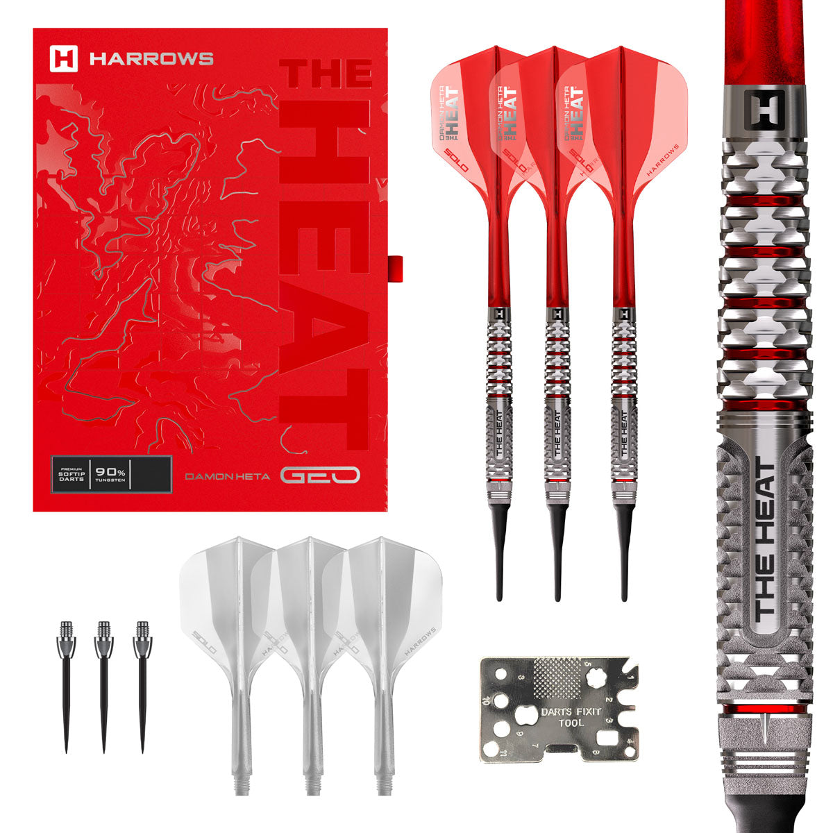 Harrow Damon Heta Geo 90% Tungsten Soft Tip Darts