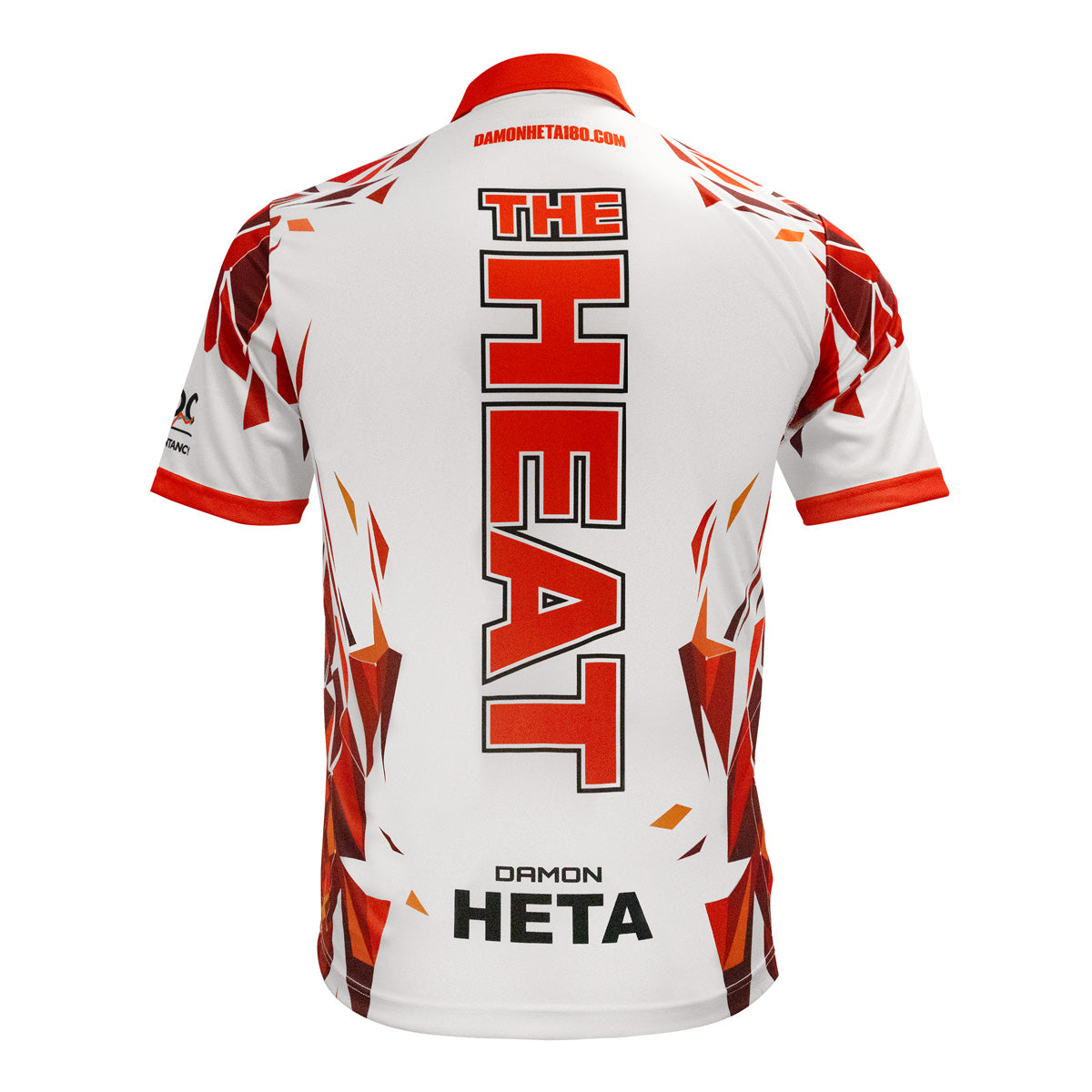 Harrows Damon Heta Player Shirt rear view image showing the back design and player branding